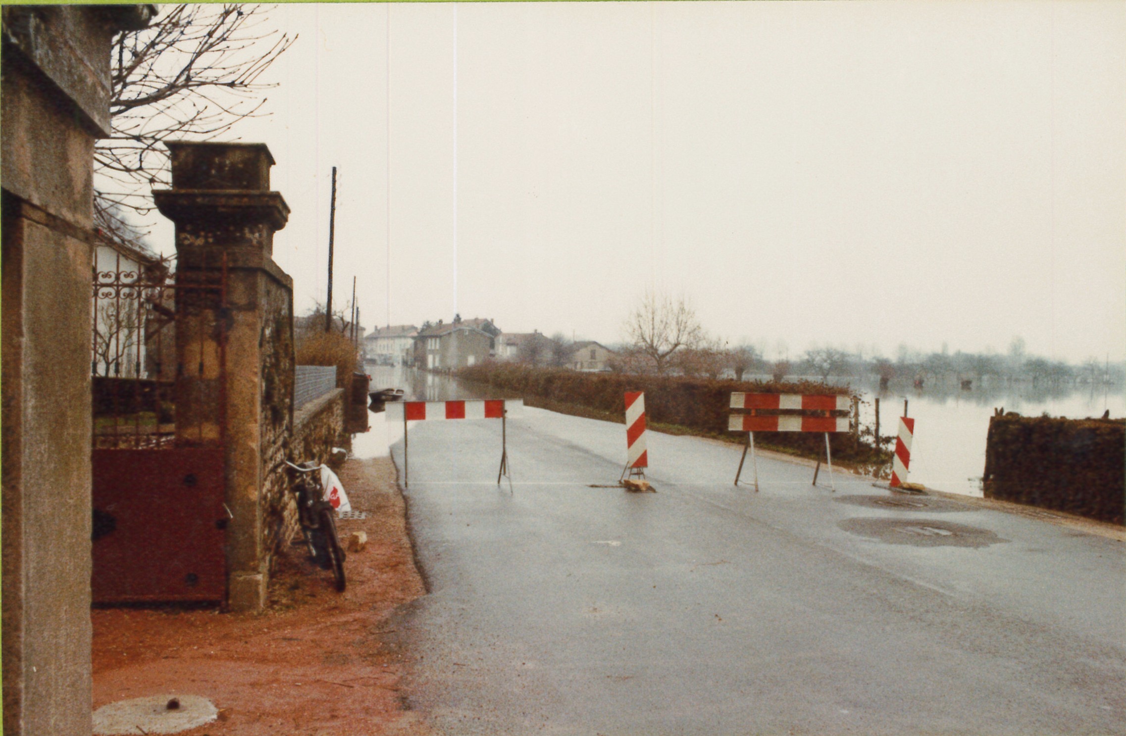 Crue de la Saône en 1981 à Fleurville