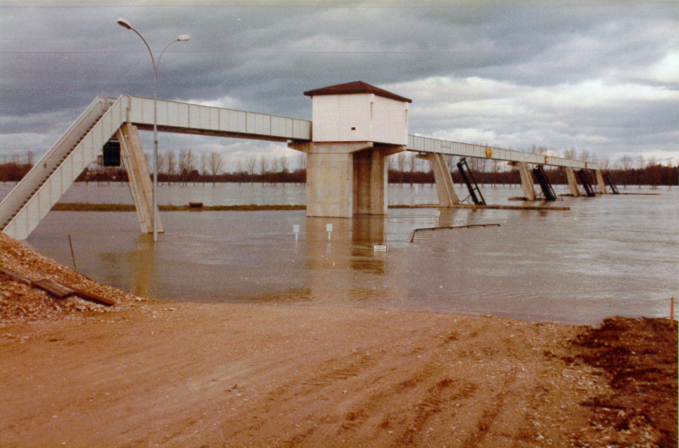 Crue de la Saône en 1982 à Dracé