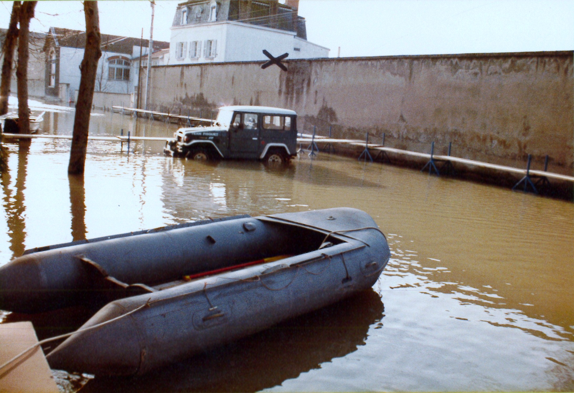 Crue de la Saône en 1982 à Mâcon