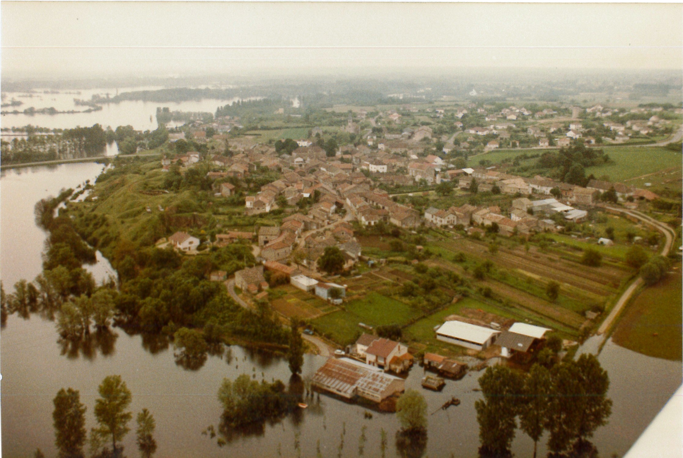 Crue de la Saône en 1983 à Lacrost