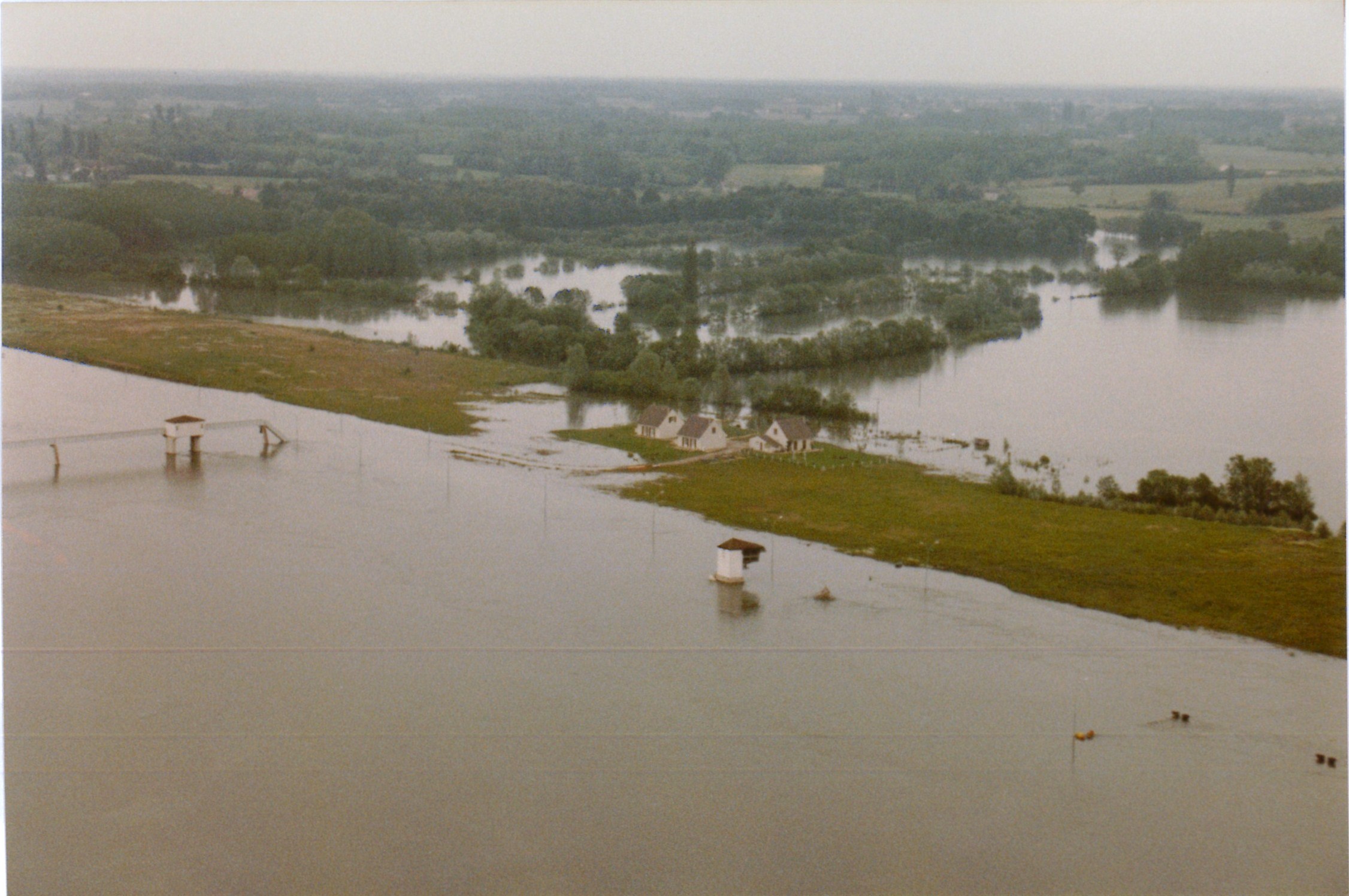 Crue de la Saône en 1983 à Boyer