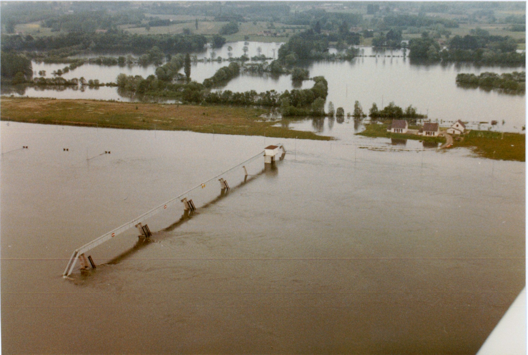 Crue de la Saône en 1983 à Boyer