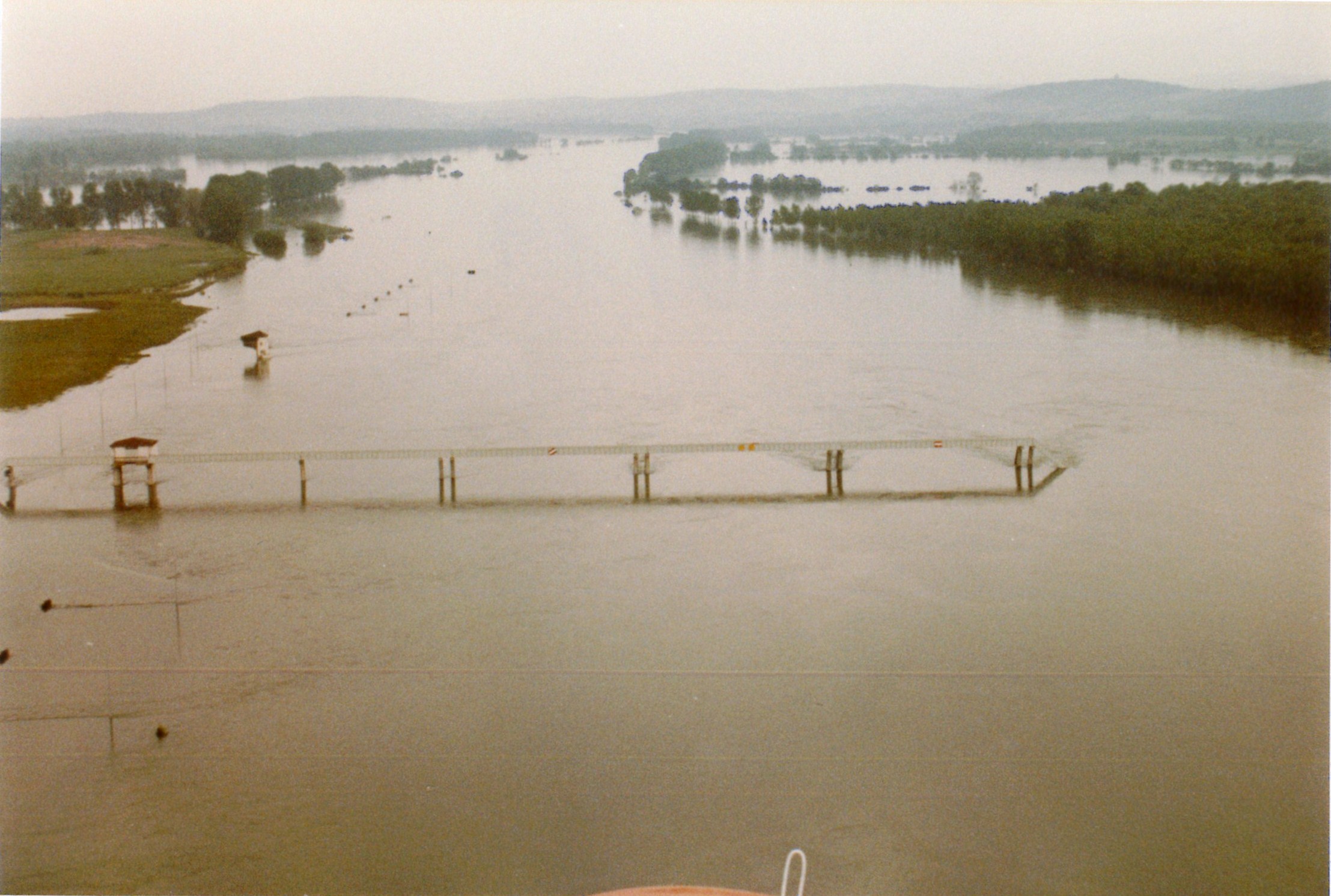 Crue de la Saône en 1983 à Ormes