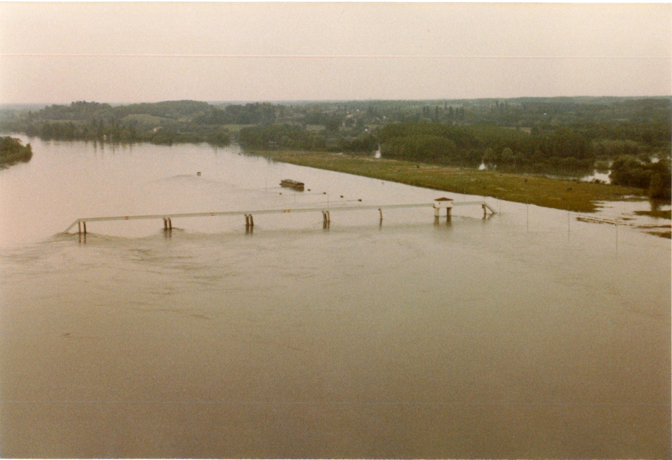 Crue de la Saône en 1983 à Ormes