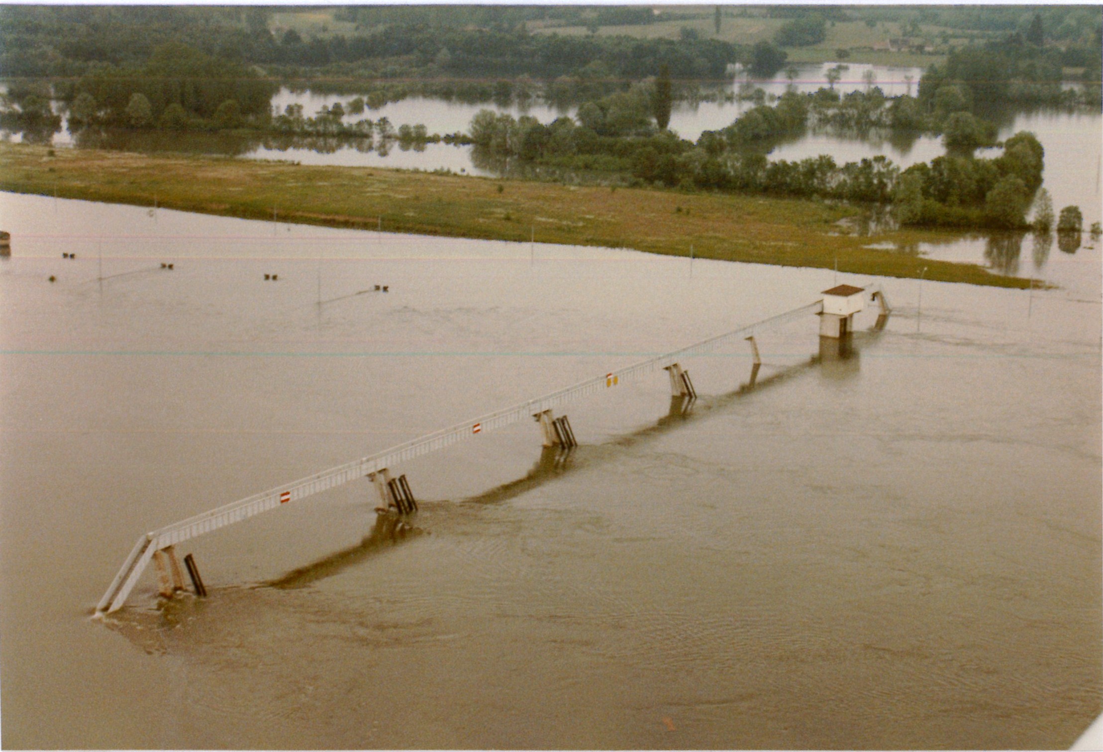 Crue de la Saône en 1983 à Boyer