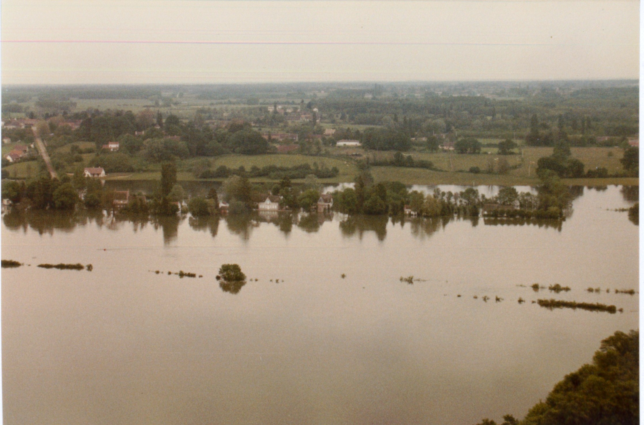 Crue de la Saône en 1983 à Gigny-sur-Saône