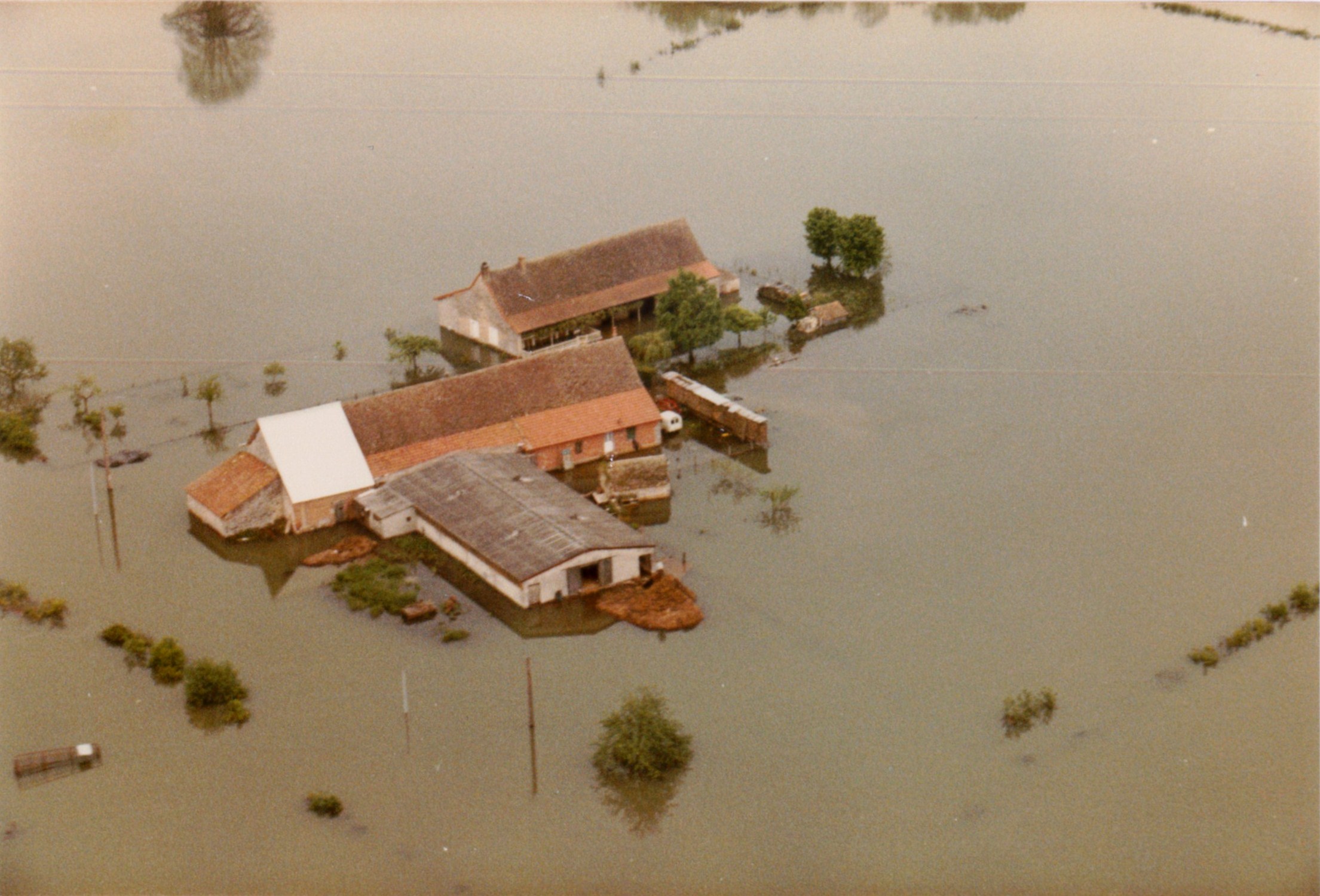 Crue de la Saône en 1983 à St Germain-du-Plain