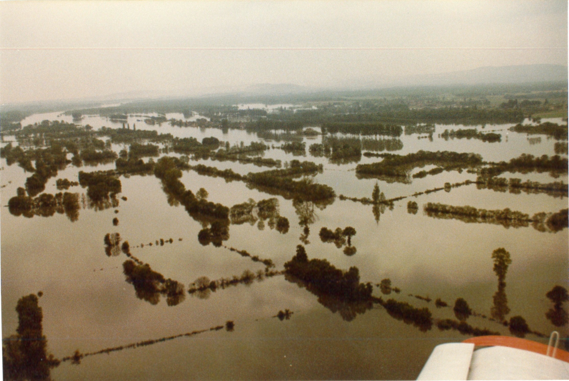 Crue de la Saône en 1983 à Gigny-sur-Saône