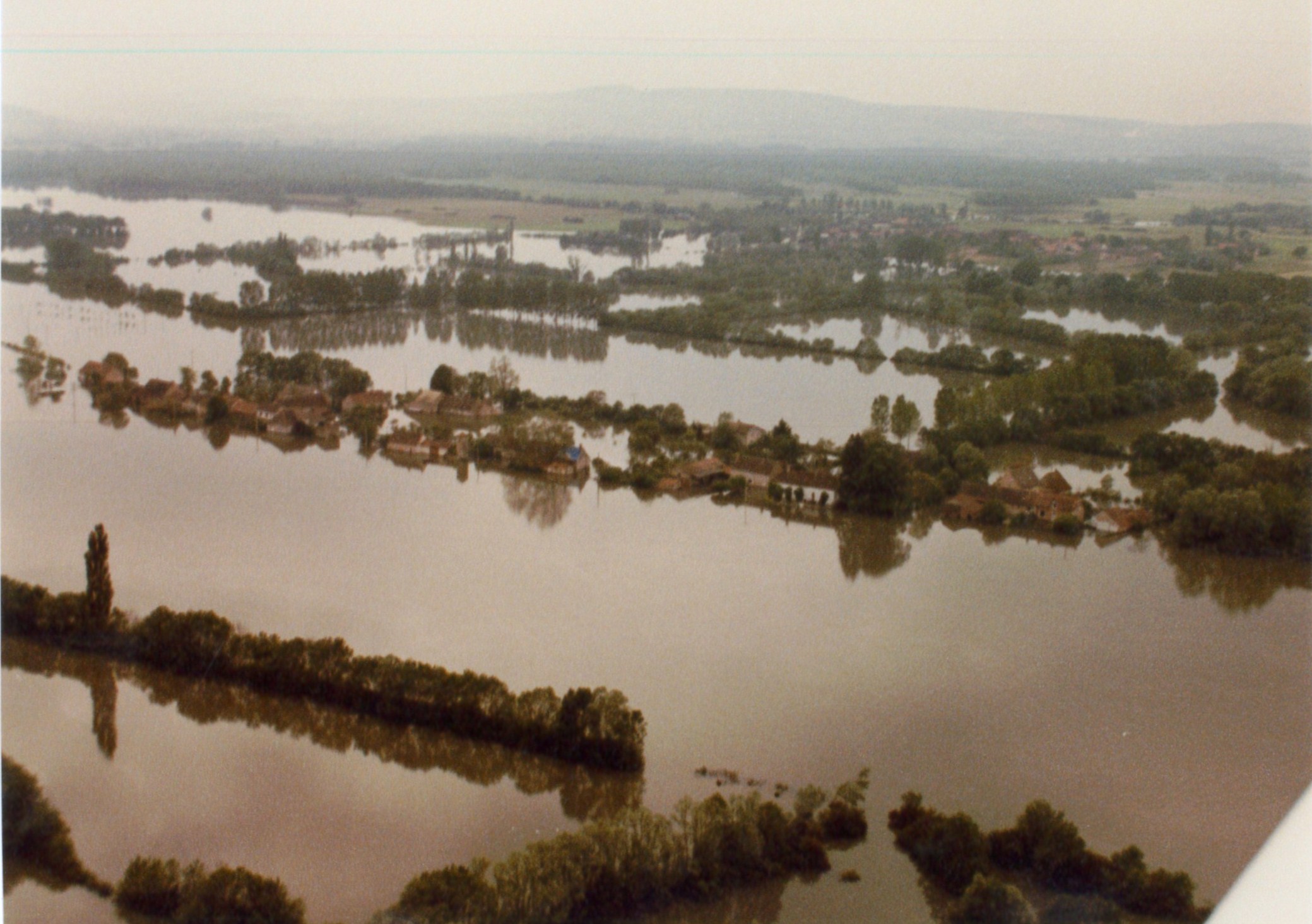 Crue de la Saône en 1983 à Ormes