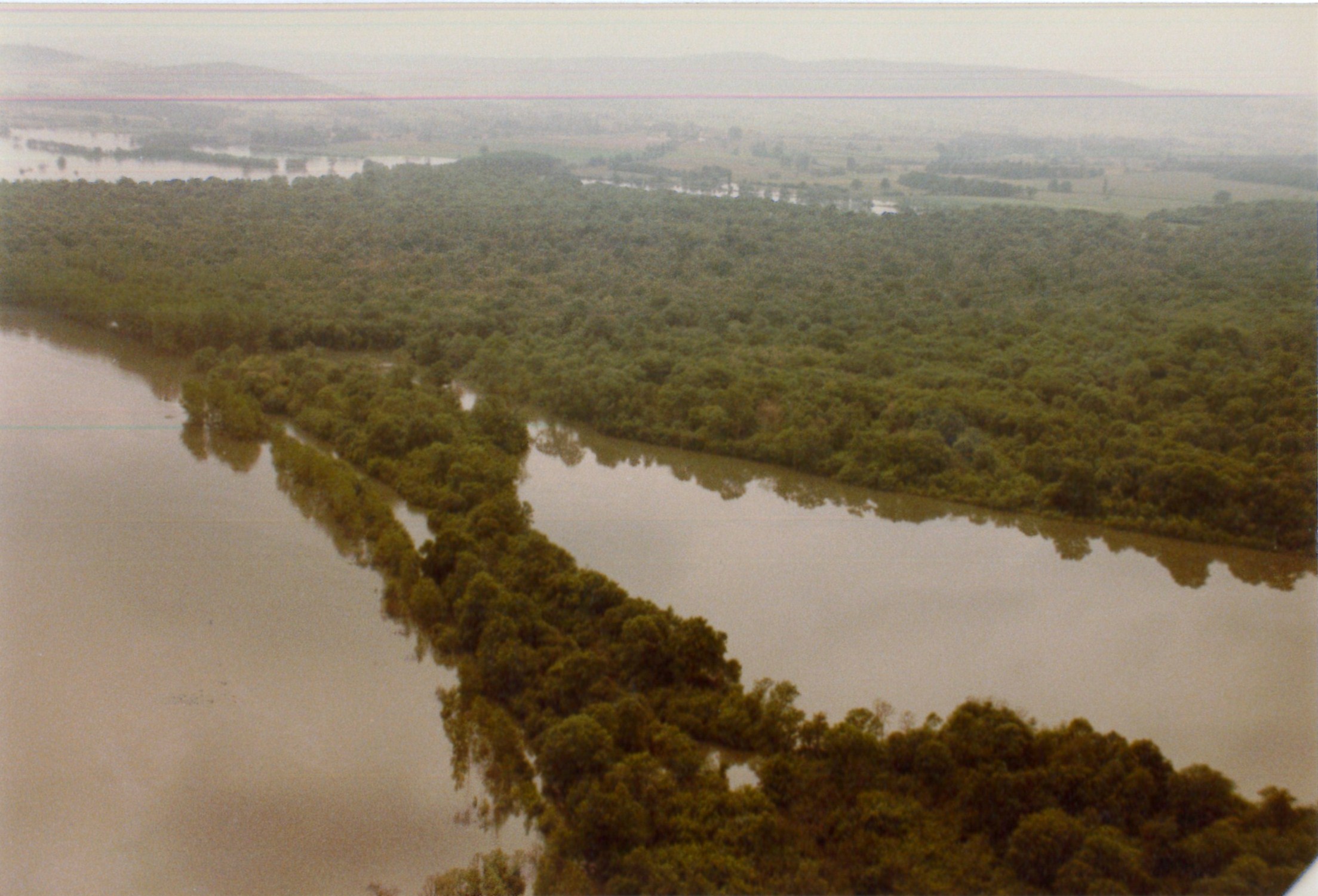 Crue de la Saône en 1983 à Gigny-sur-Saône