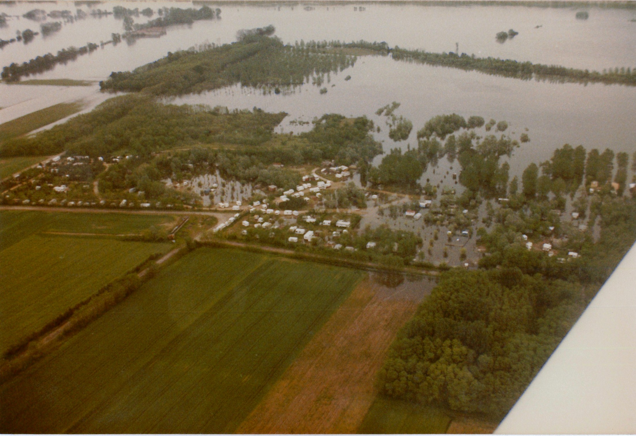 Crue de la Saône en 1983 à Montbellet