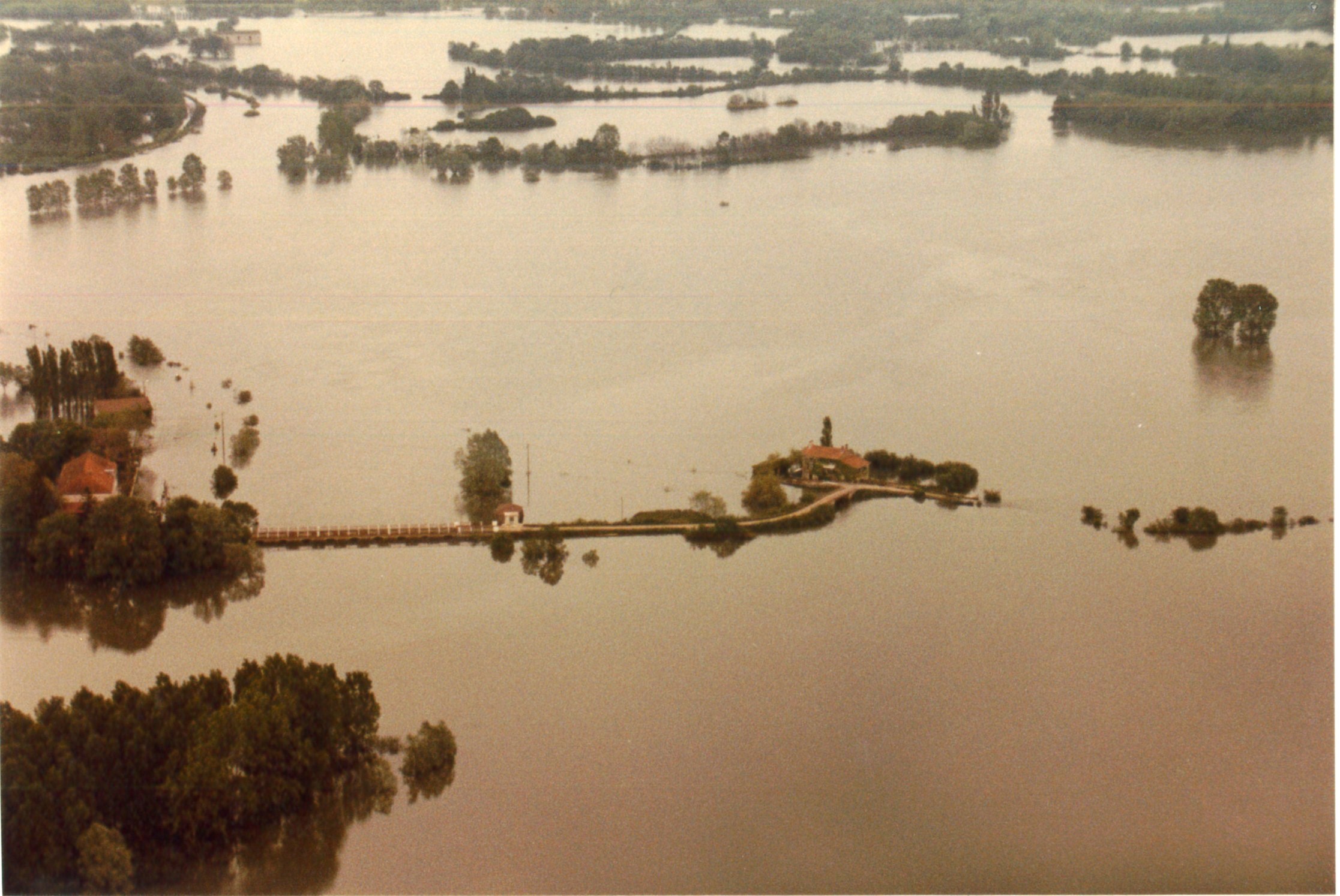 Crue de la Saône en 1983 à Sermoyer