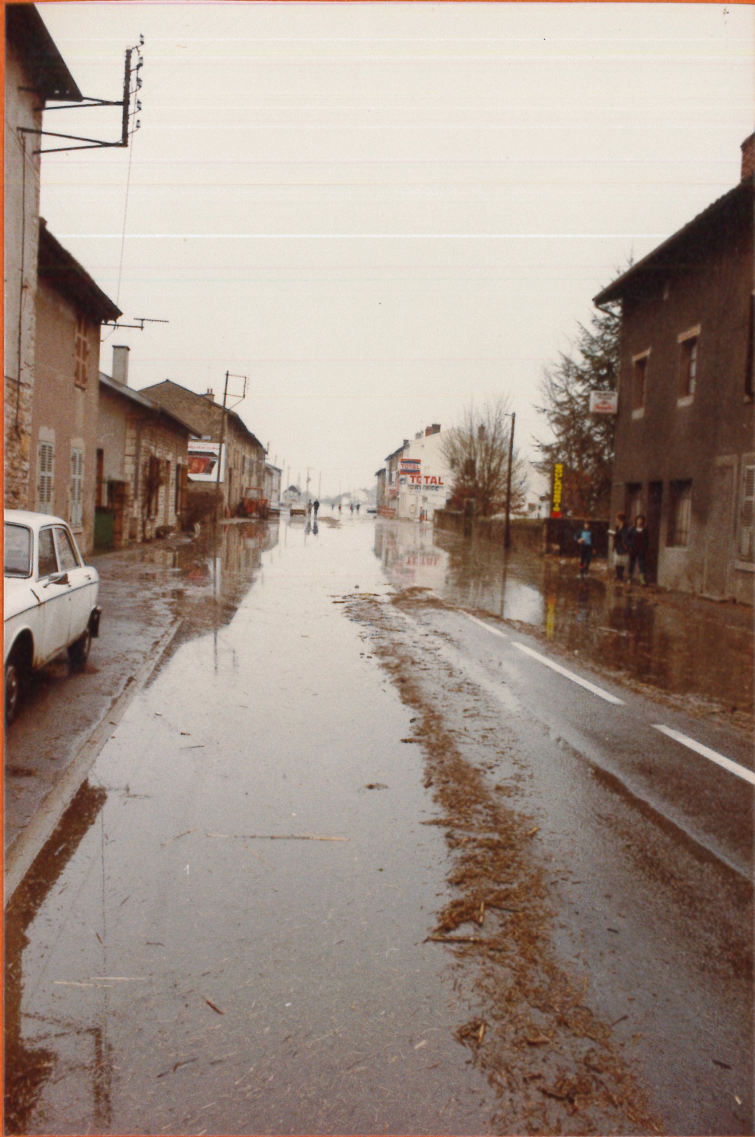 Crue de la Saône en 1981 à St Albain