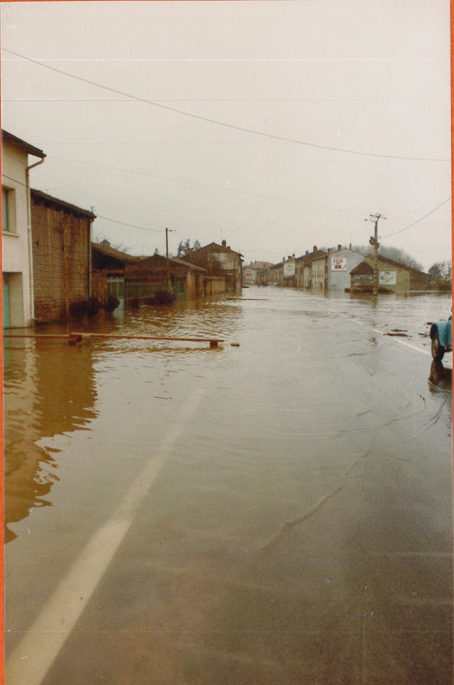 Crue de la Saône en 1981 à St Albain