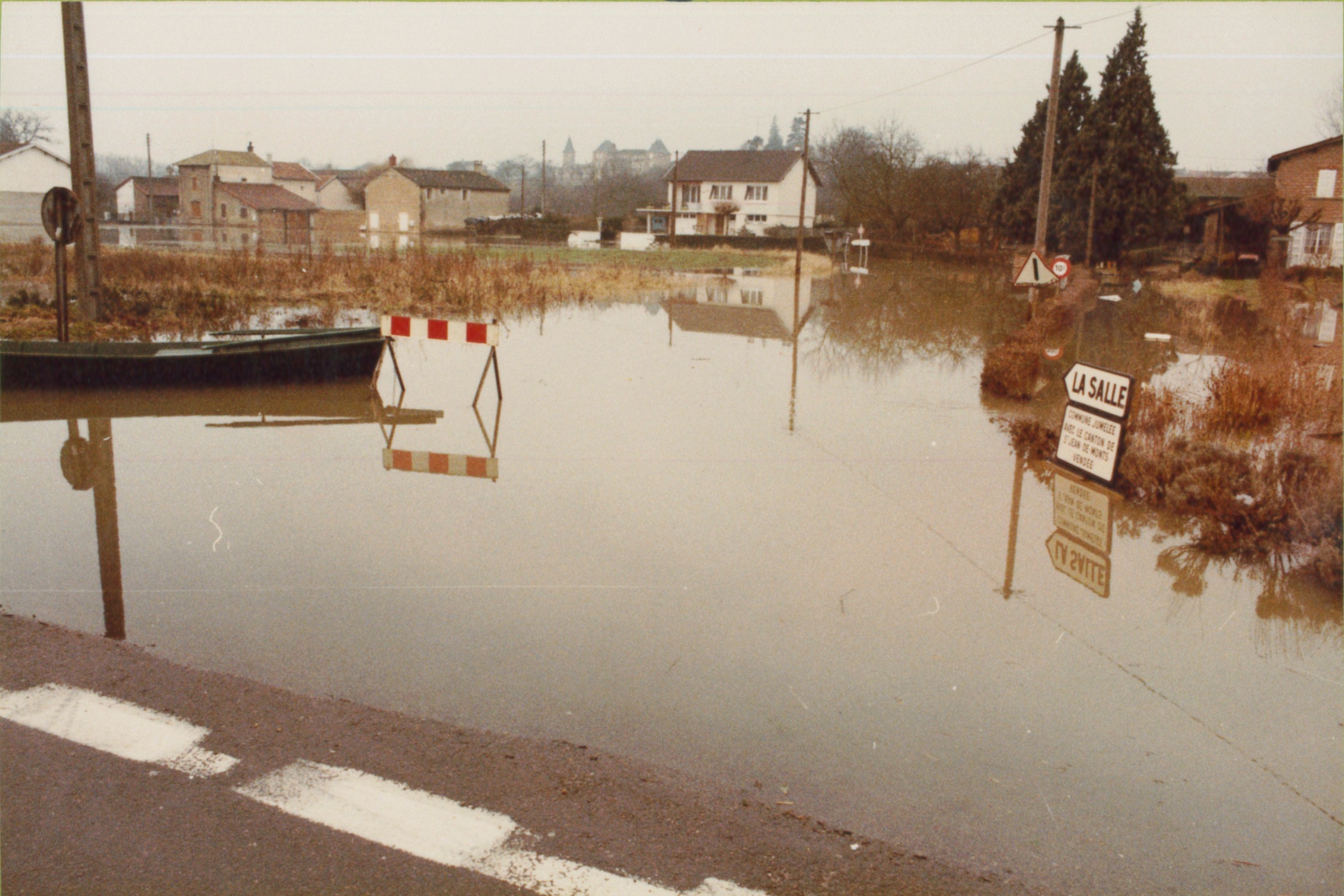 Crue de la Saône en 1981 à La Salle