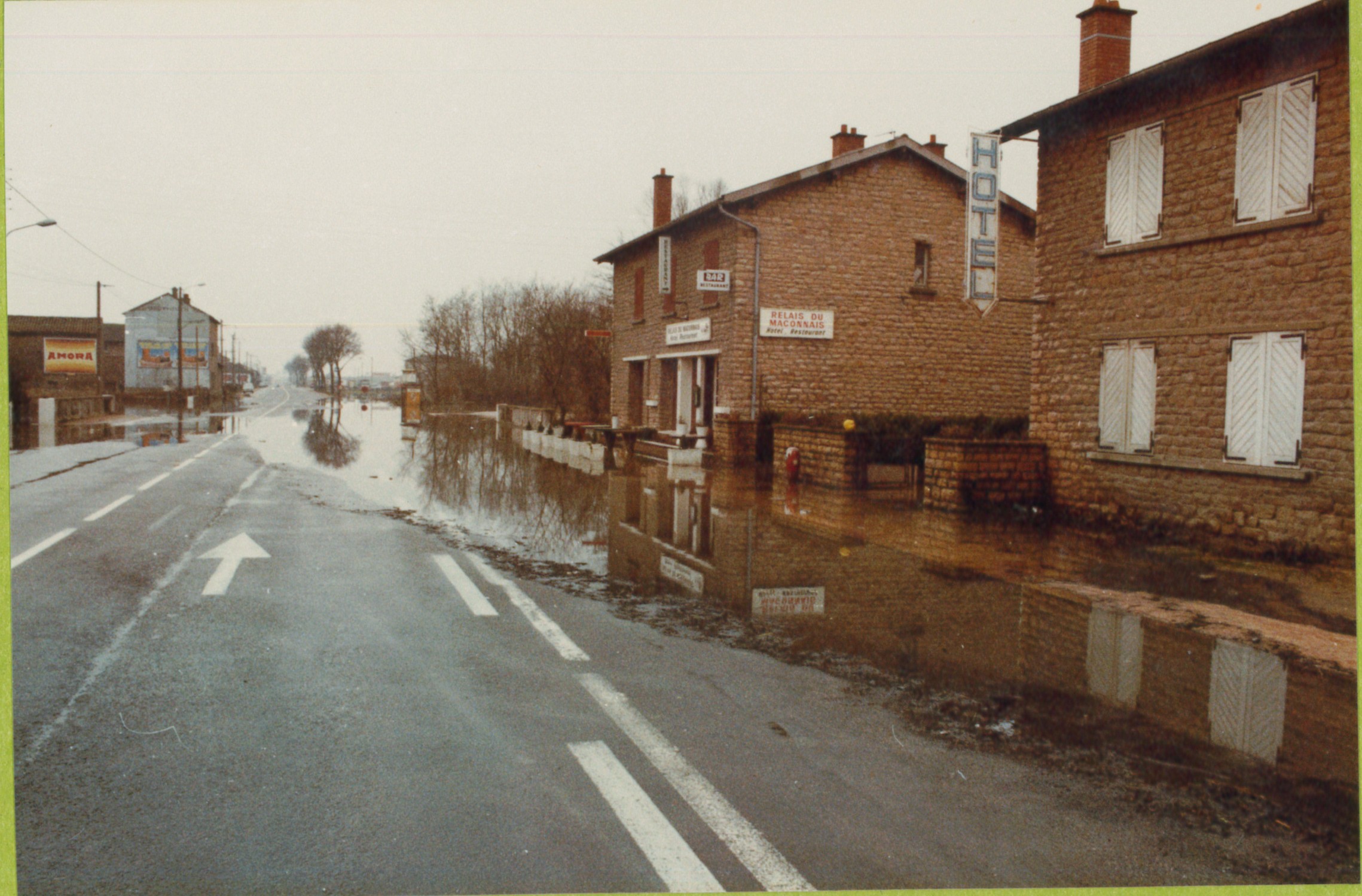 Crue de la Saône en 1981 à La Salle