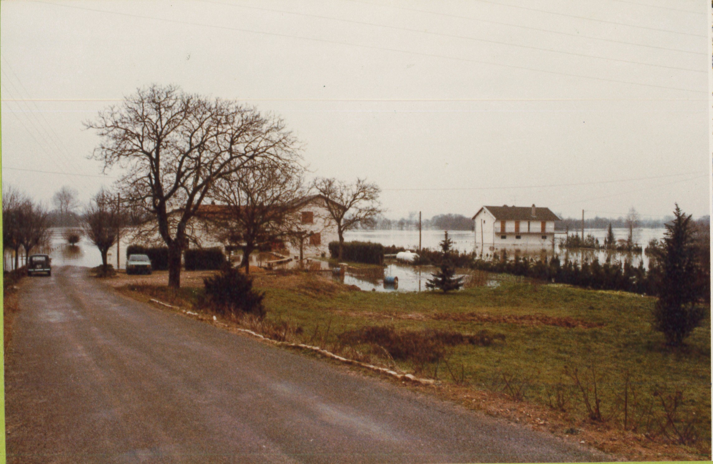 Crue de la Saône en 1981 à St Martin-Belle-Roche