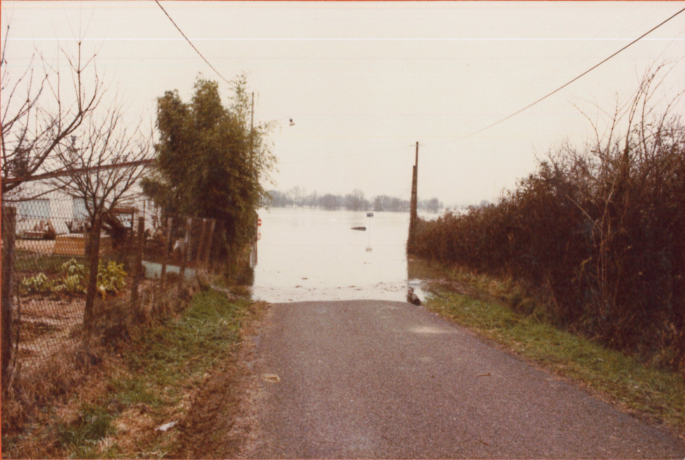 Crue de la Saône en 1981 à Mâcon