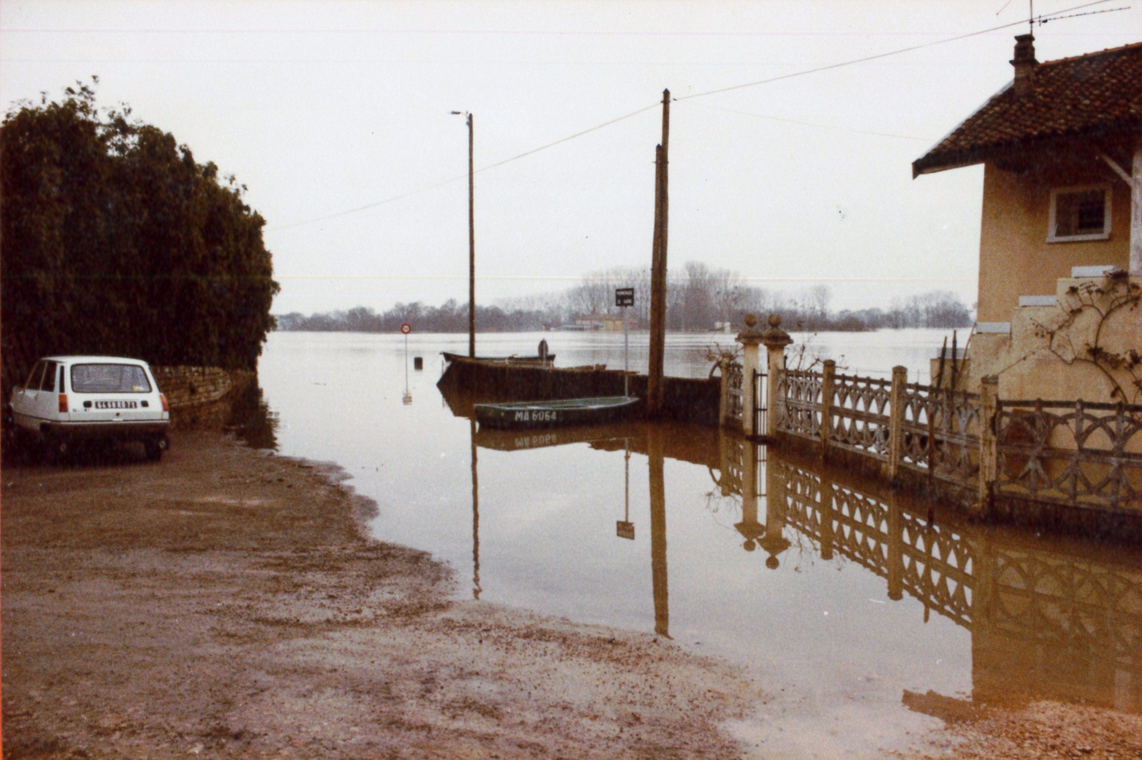 Crue de la Saône en 1981 à Mâcon