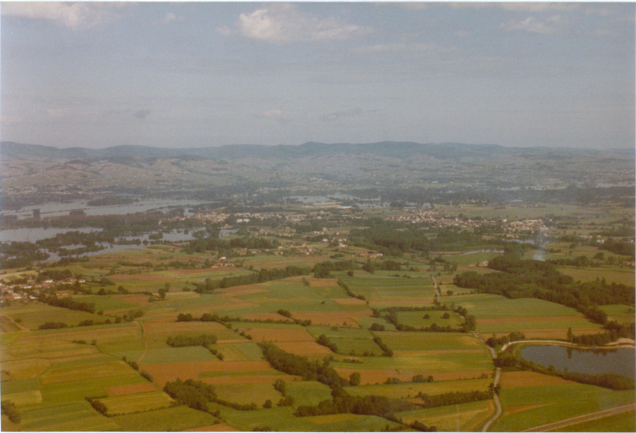 Crue de la Saône en 1983 à St Didier-sur-Chalaronne