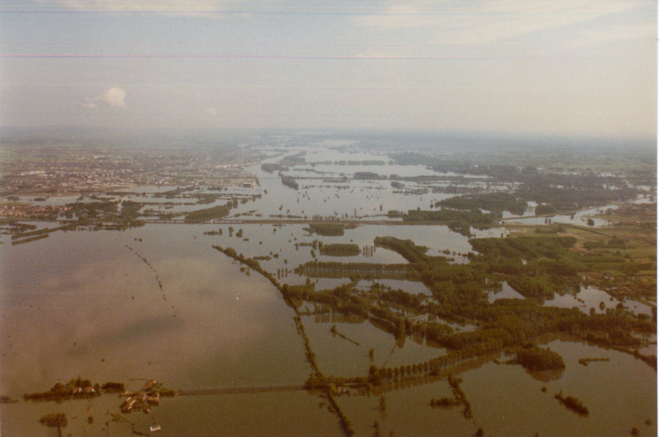 Crue de la Saône en 1983 à Cormoranche-sur-Saône