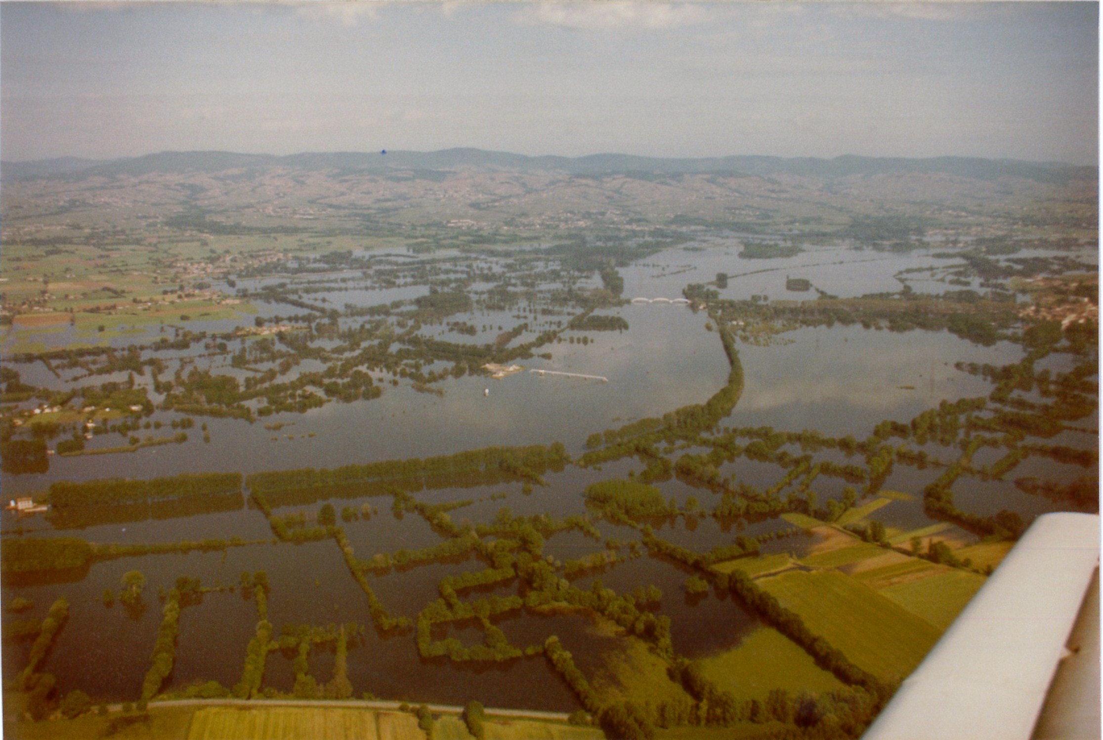 Crue de la Saône en 1983 à Mogneneins