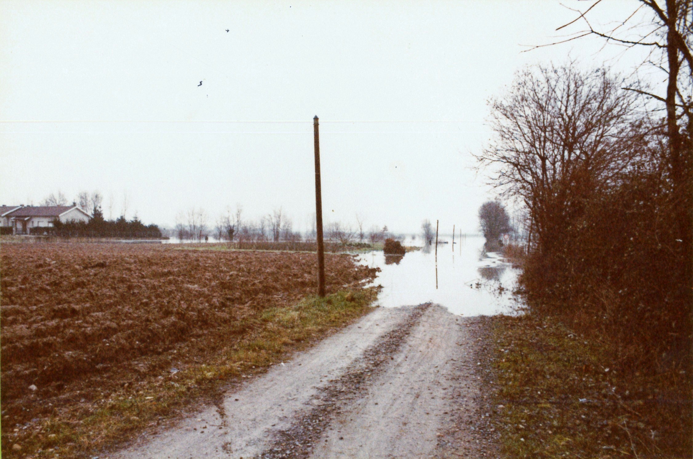 Crue de la Saône en 1981 à Crêches-sur-Saône