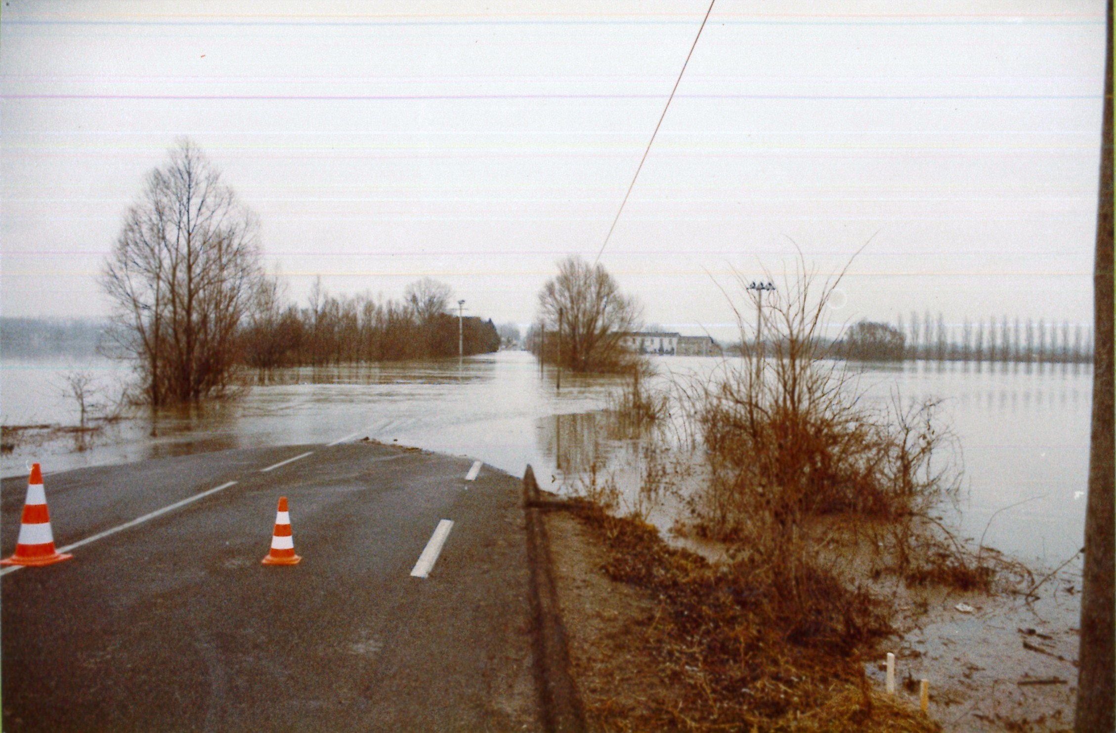 Crue de la Saône en 1981 à Crêches-sur-Saône