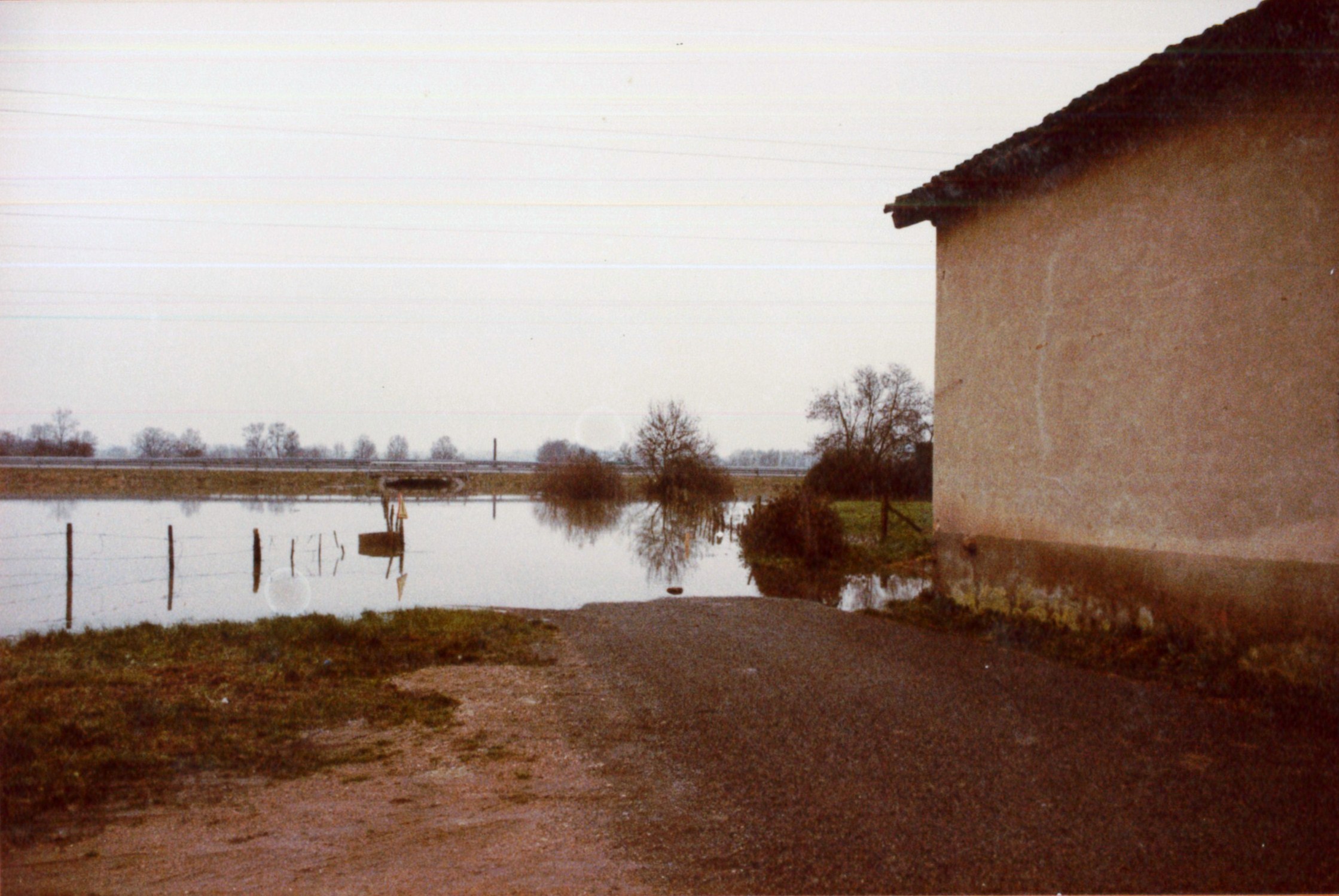 Crue de la Saône en 1981 à La Chapelle-de-Guinchay