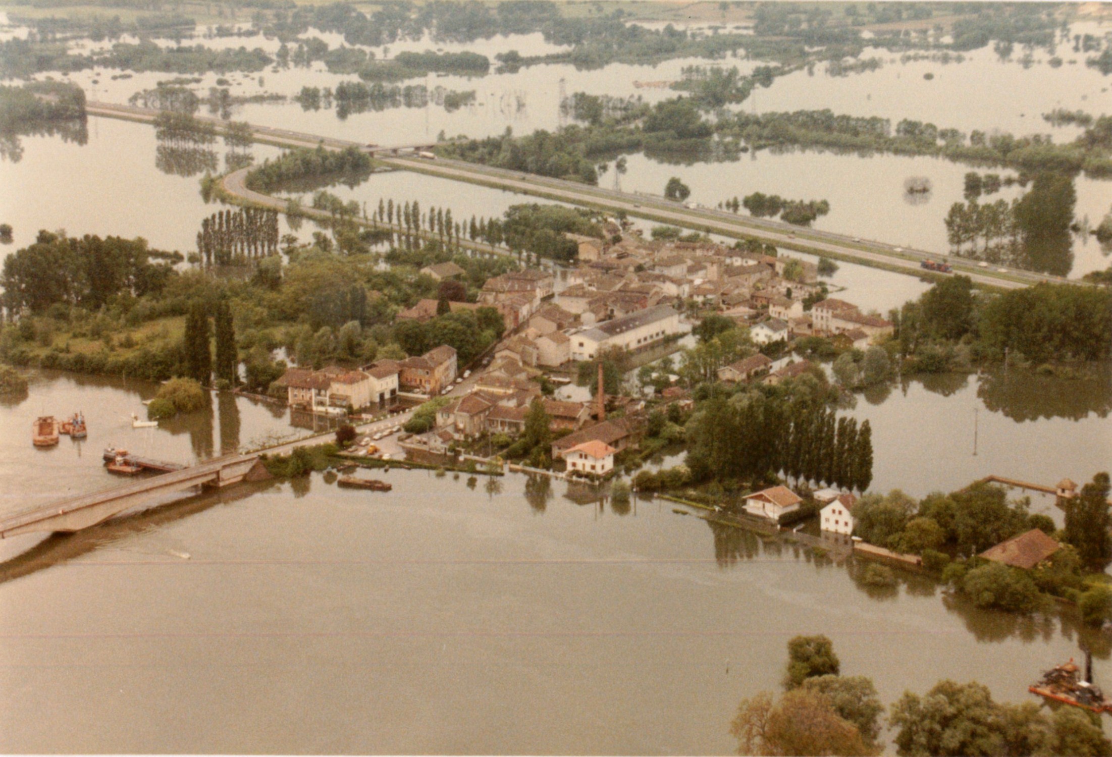 Crue de la Saône en 1983 à St Symphorien-d’Ancelles