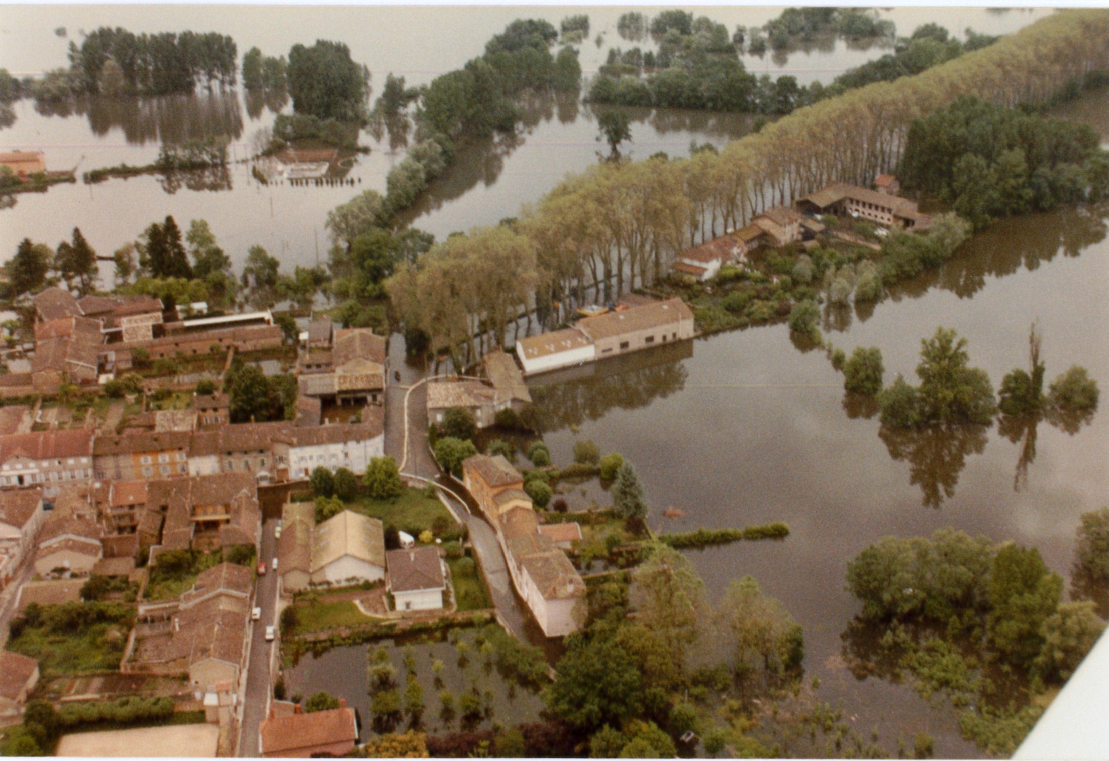 Crue de la Saône en 1983 à Thoissey