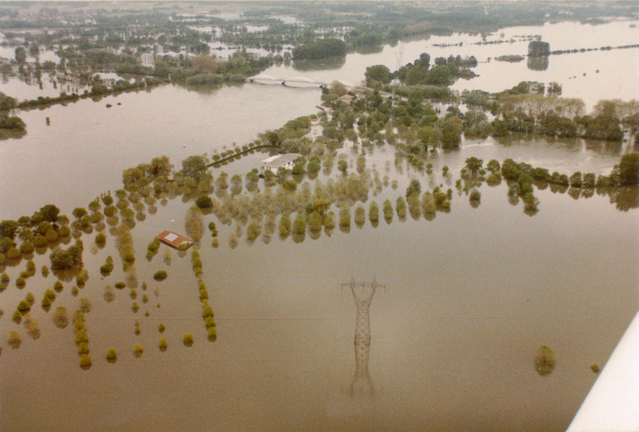 Crue de la Saône en 1983 à St Didier-sur-Chalaronne