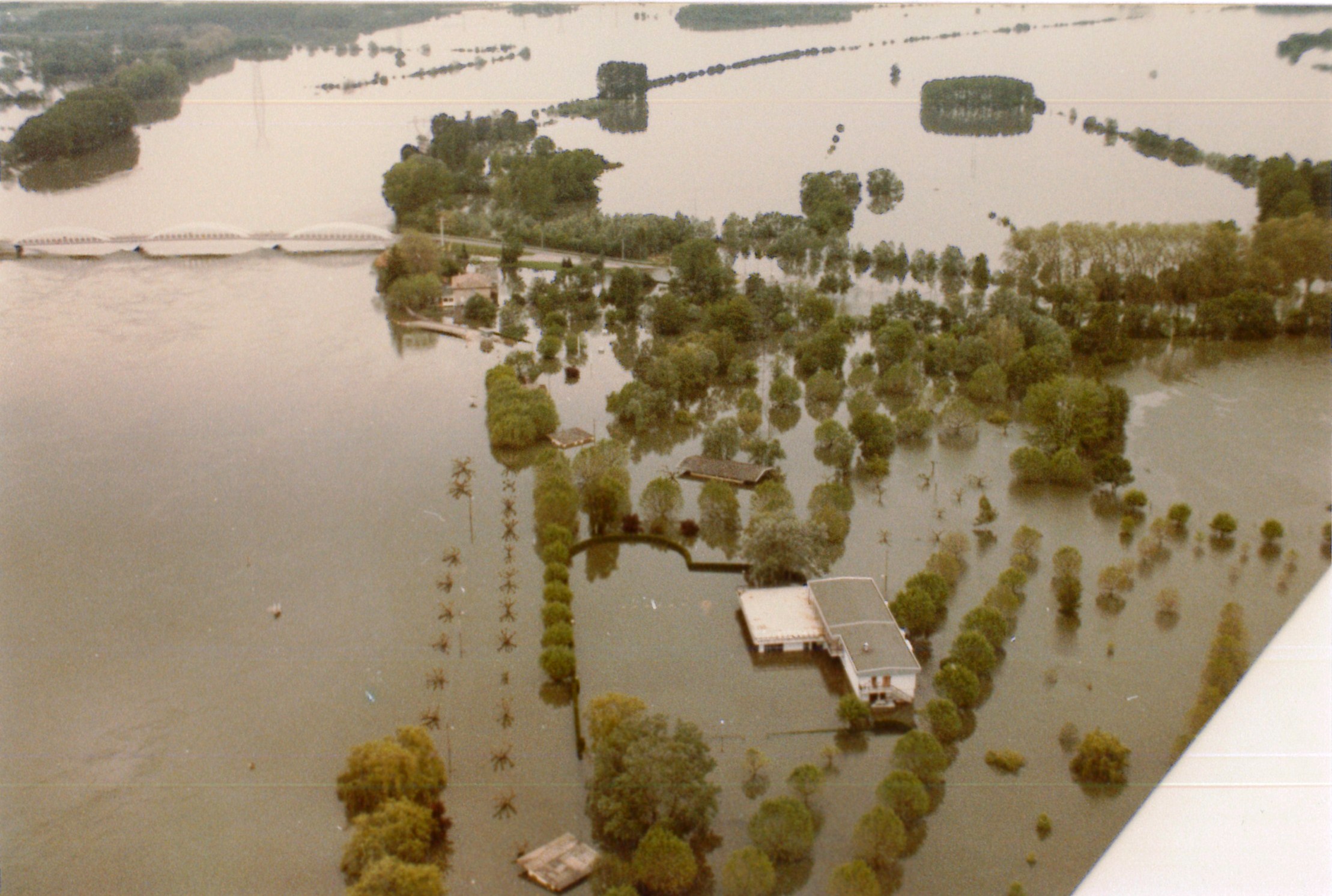 Crue de la Saône en 1983 à St Didier-sur-Chalaronne