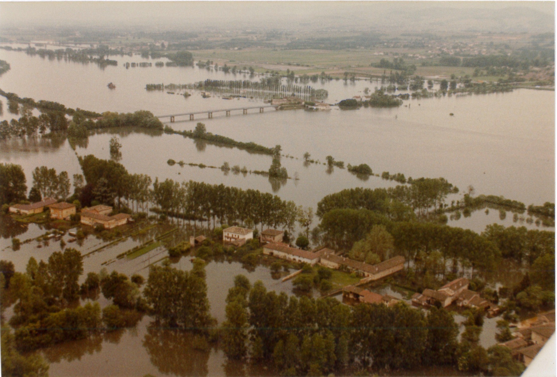 Crue de la Saône en 1983 à Cormoranche-sur-Saône