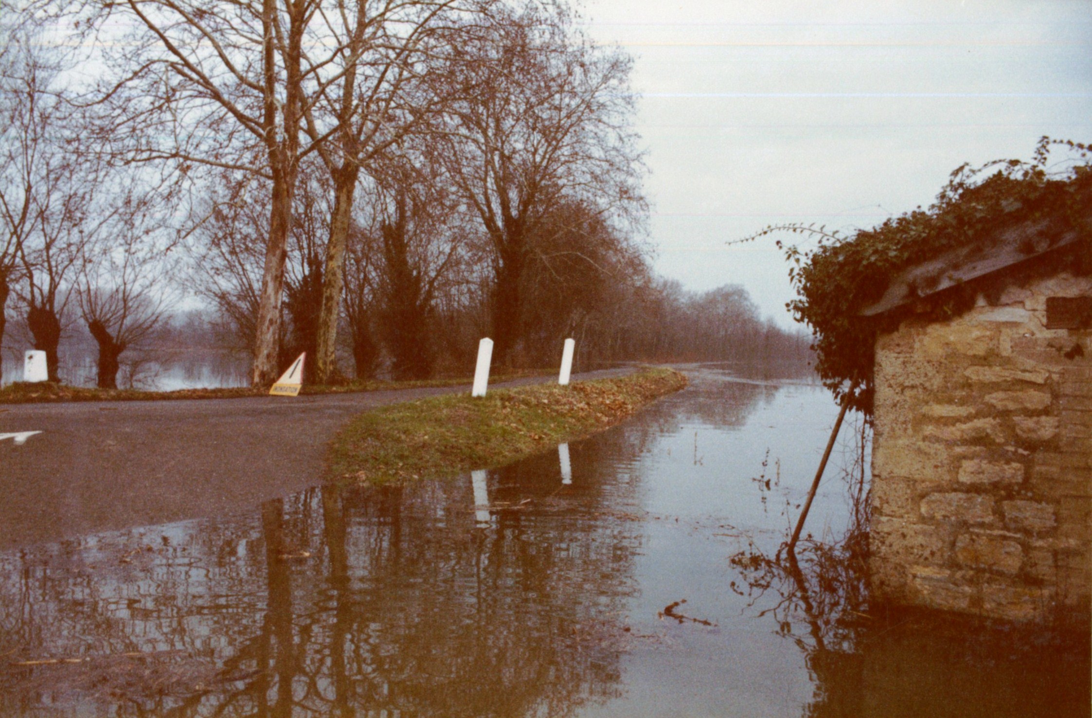 Crue de la Saône en 1981 à Dracé