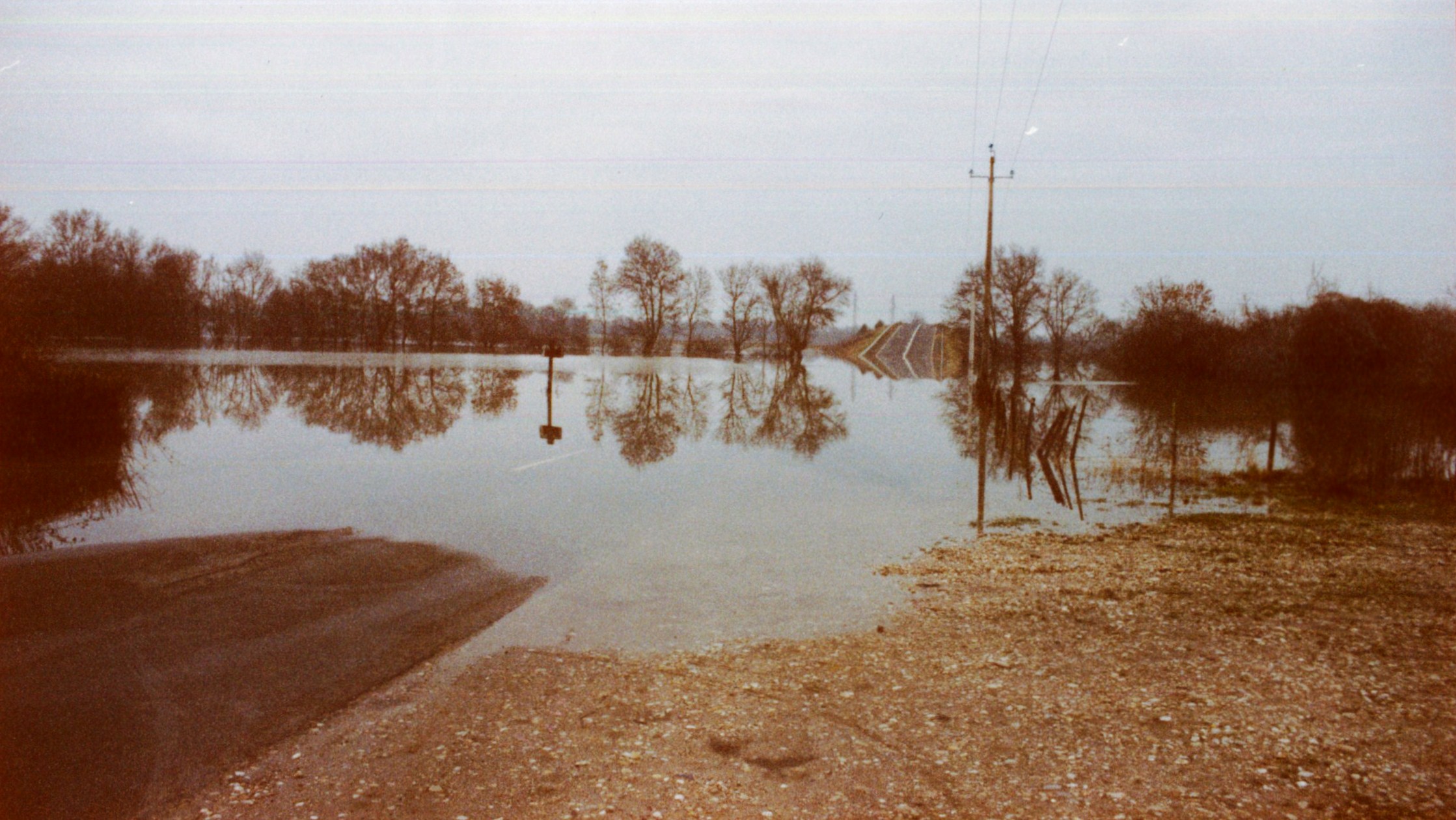 Crue de la Saône en 1981 à Dracé