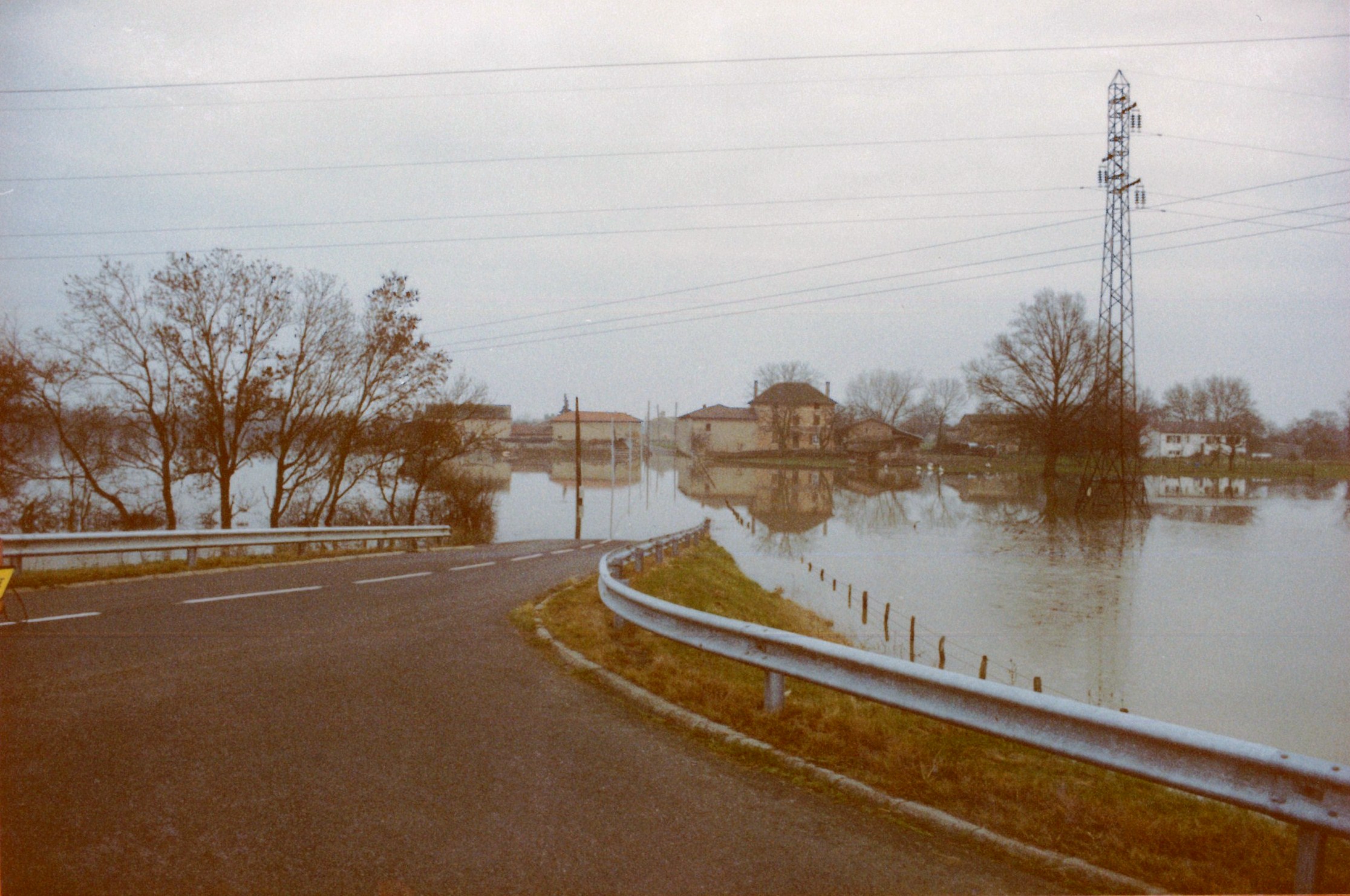 Crue de la Saône en 1981 à Dracé