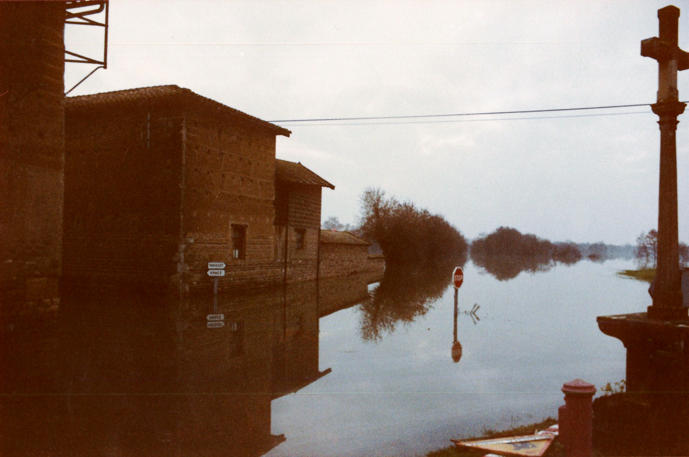 Crue de la Saône en 1981 à Dracé