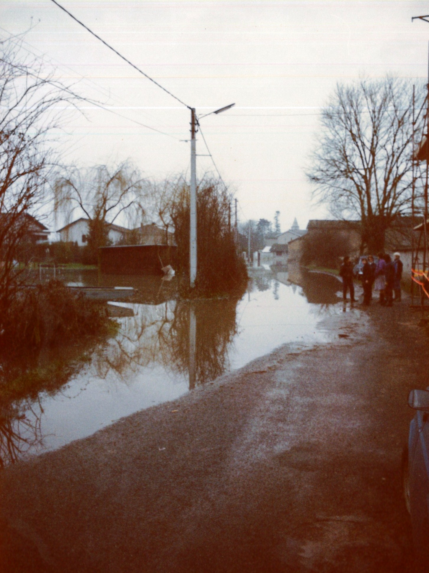 Crue de la Saône en 1981 à Taponas