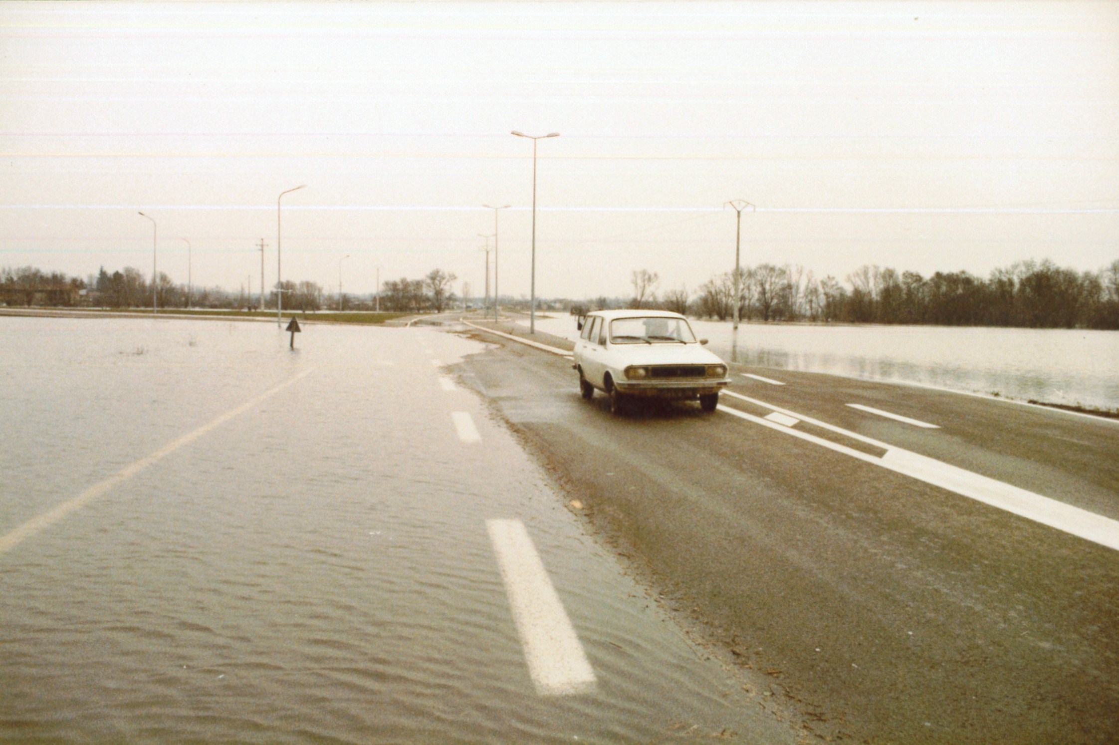 Crue de la Saône en 1981 à Belleville