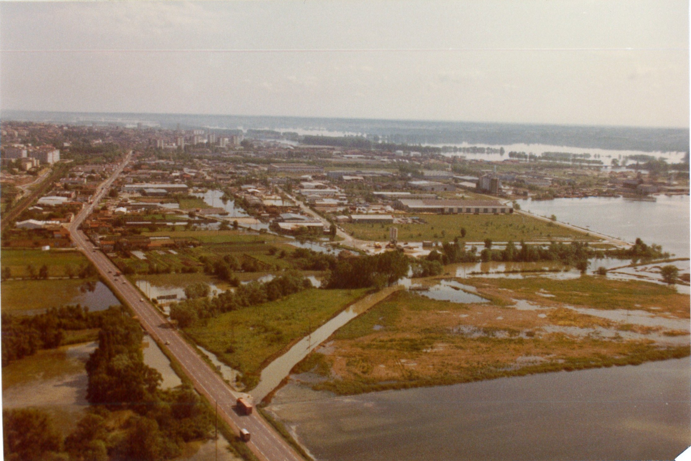 Crue de la Saône en 1983 à Mâcon