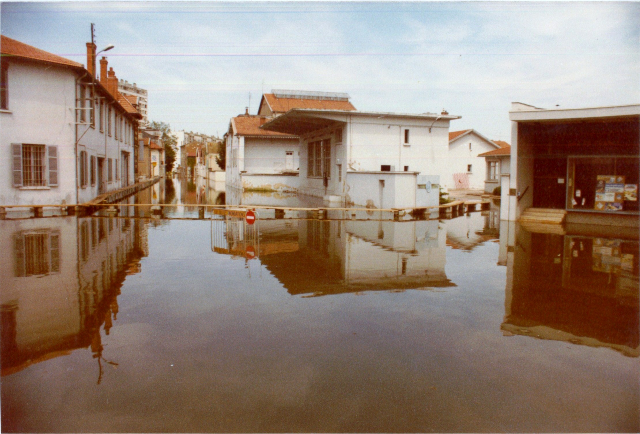 Crue de la Saône en 1983 à Mâcon