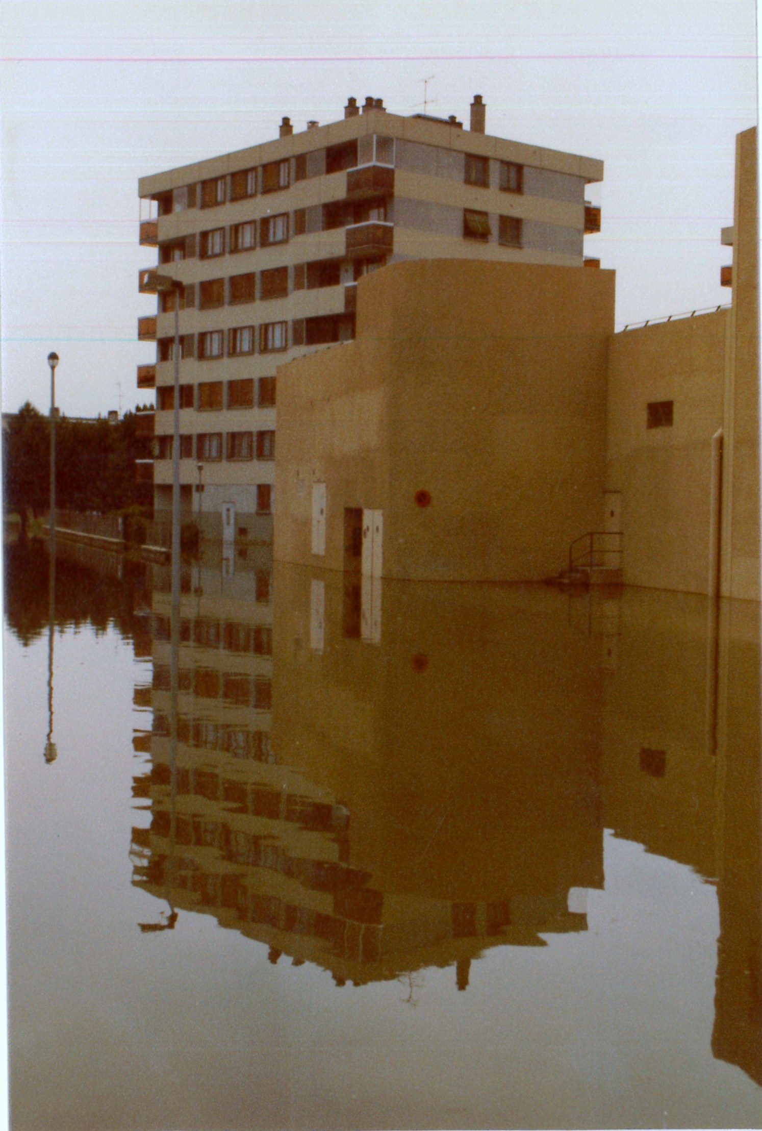 Crue de la Saône en 1983 à Mâcon