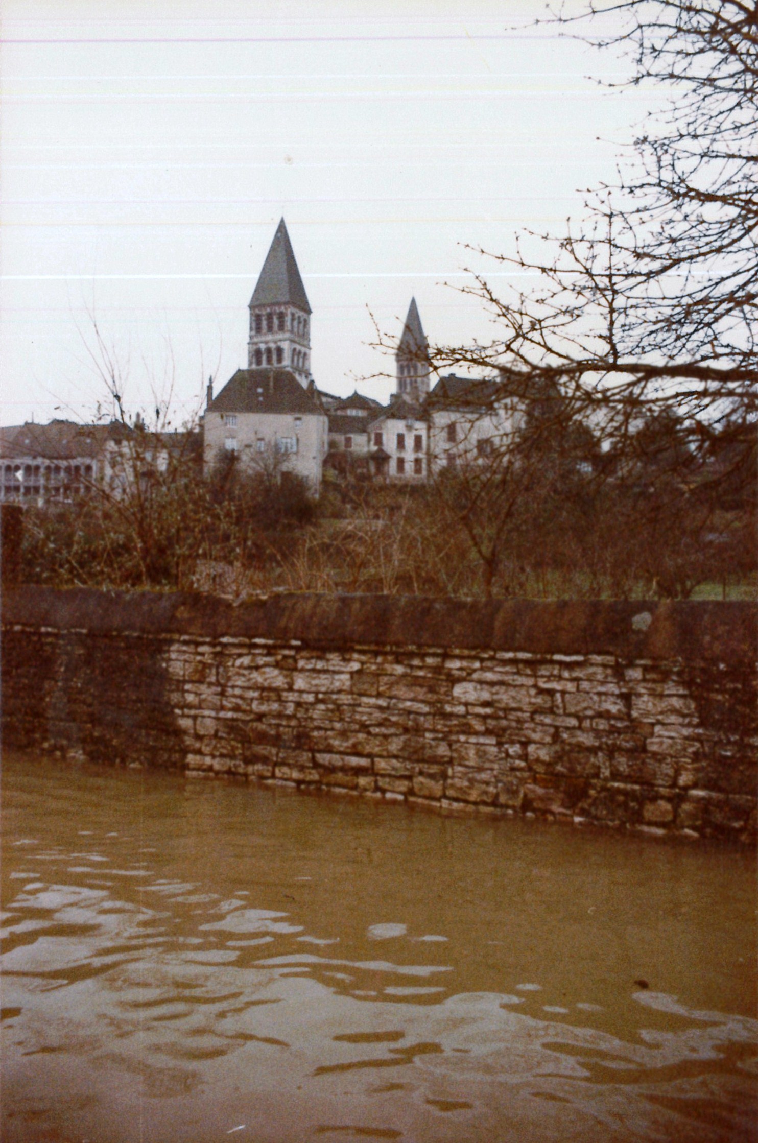 Crue de la Saône en 1981 à Tournus