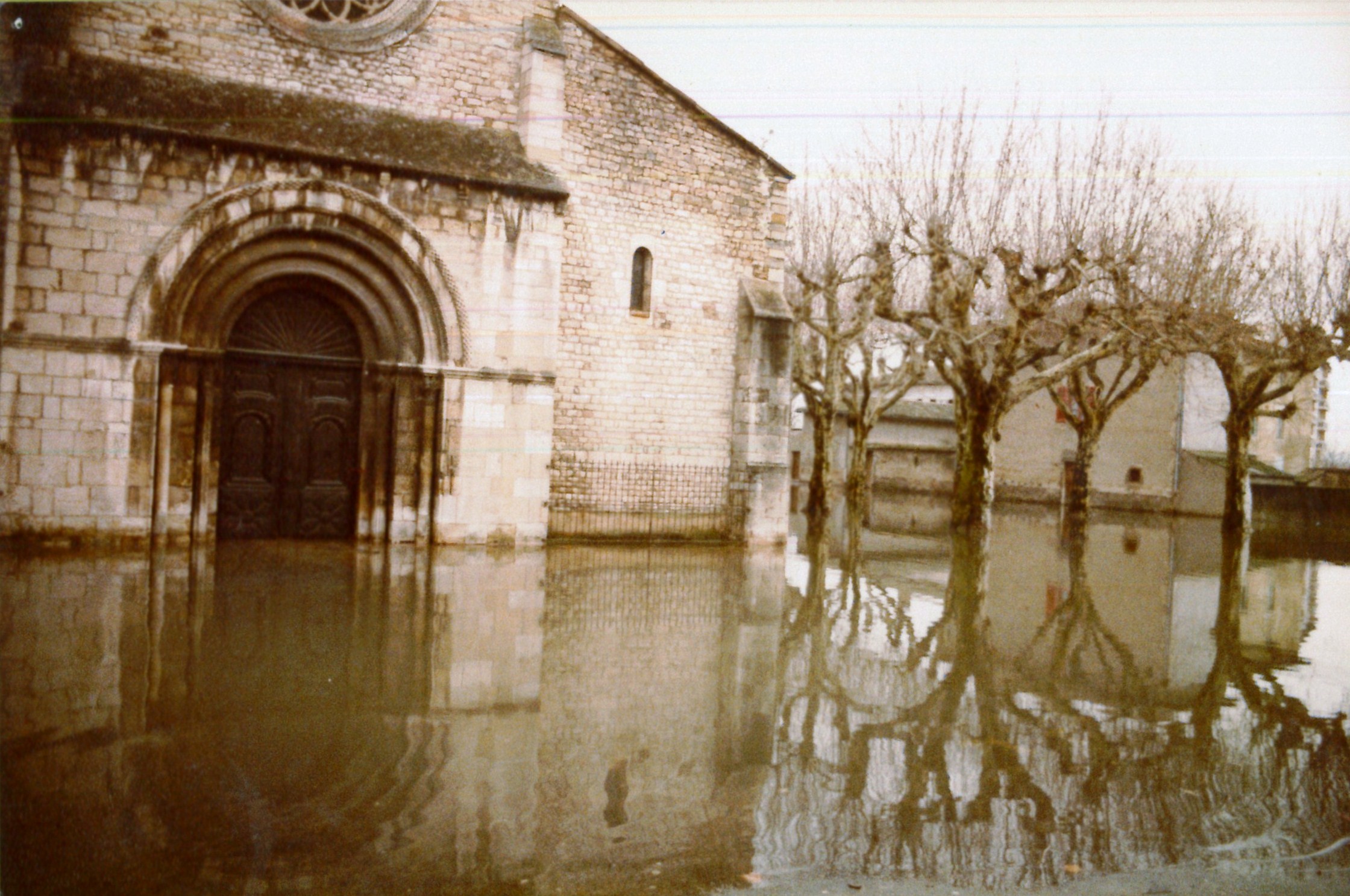 Crue de la Saône en 1981 à Belleville