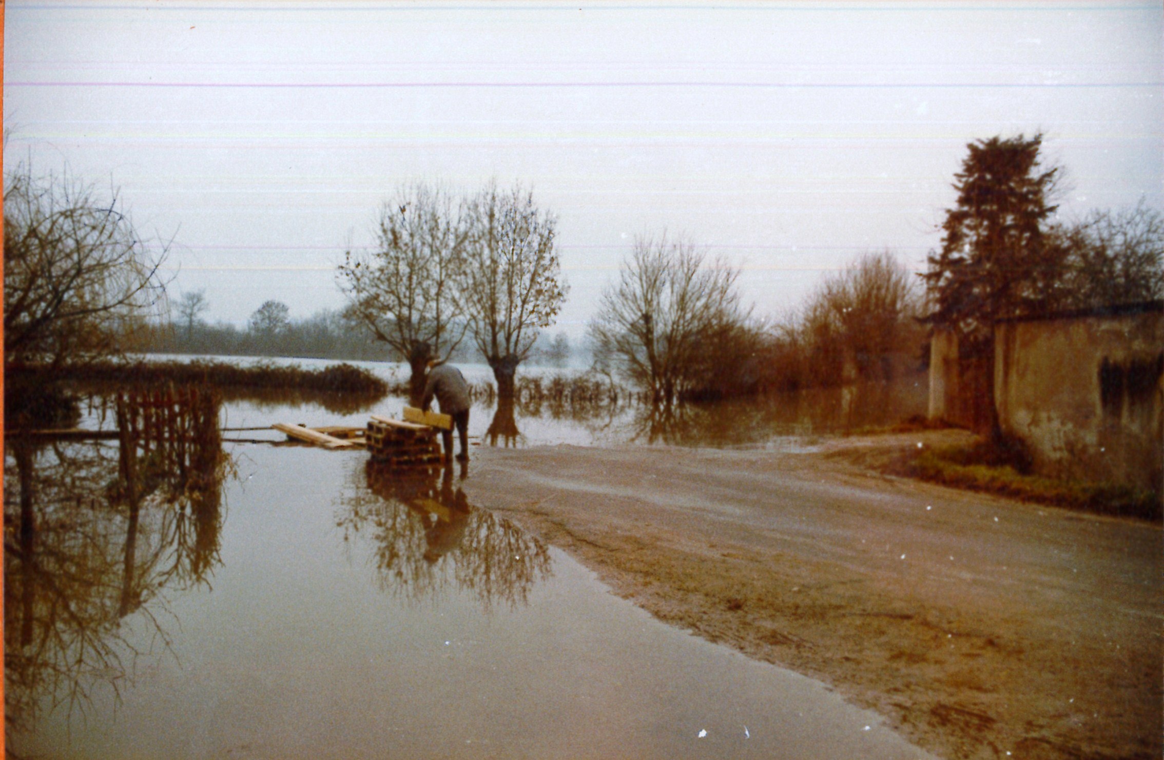 Crue de la Saône en 1981 à St Georges-de-Reneins