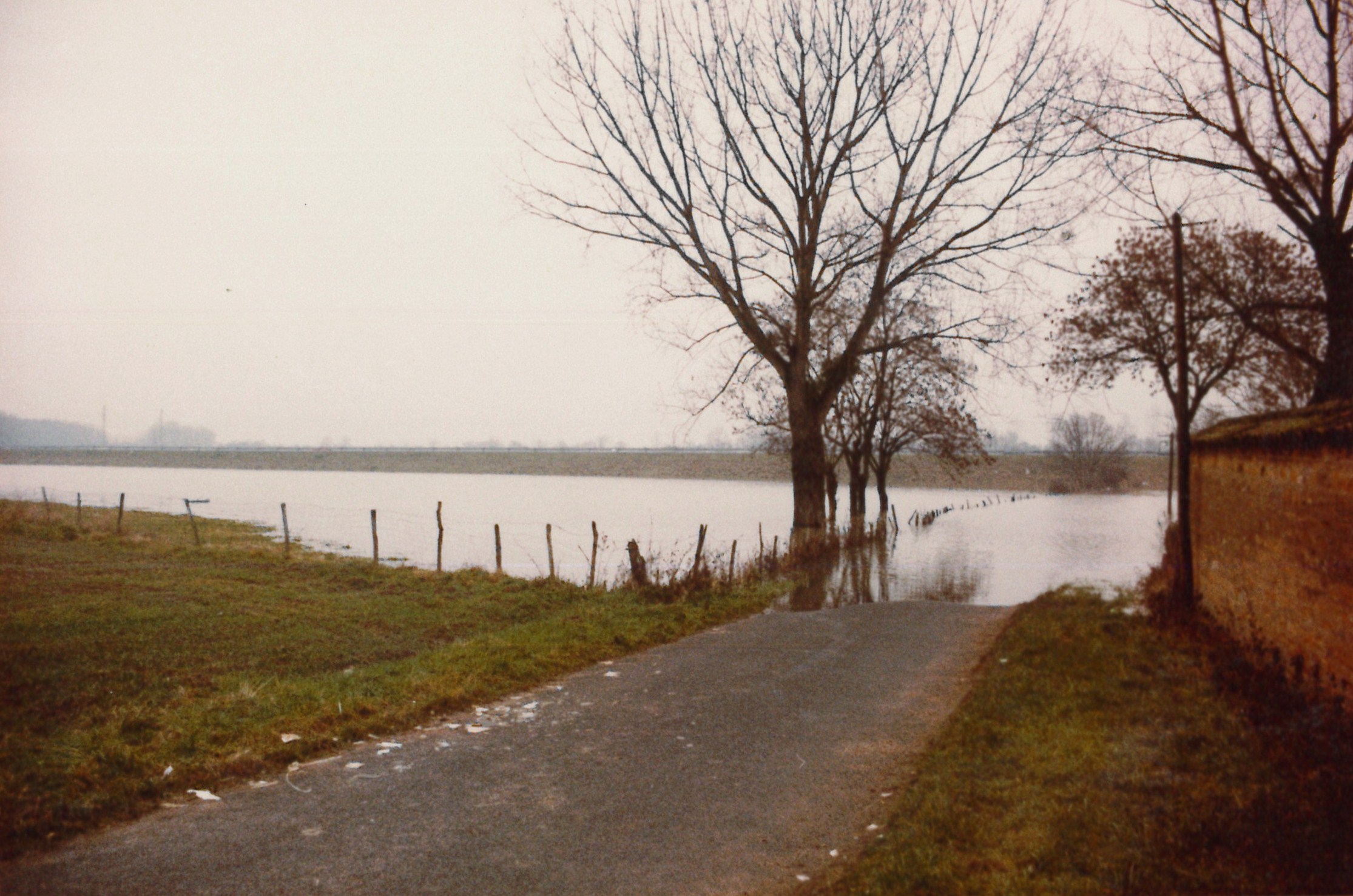 Crue de la Saône en 1981 à Arnas