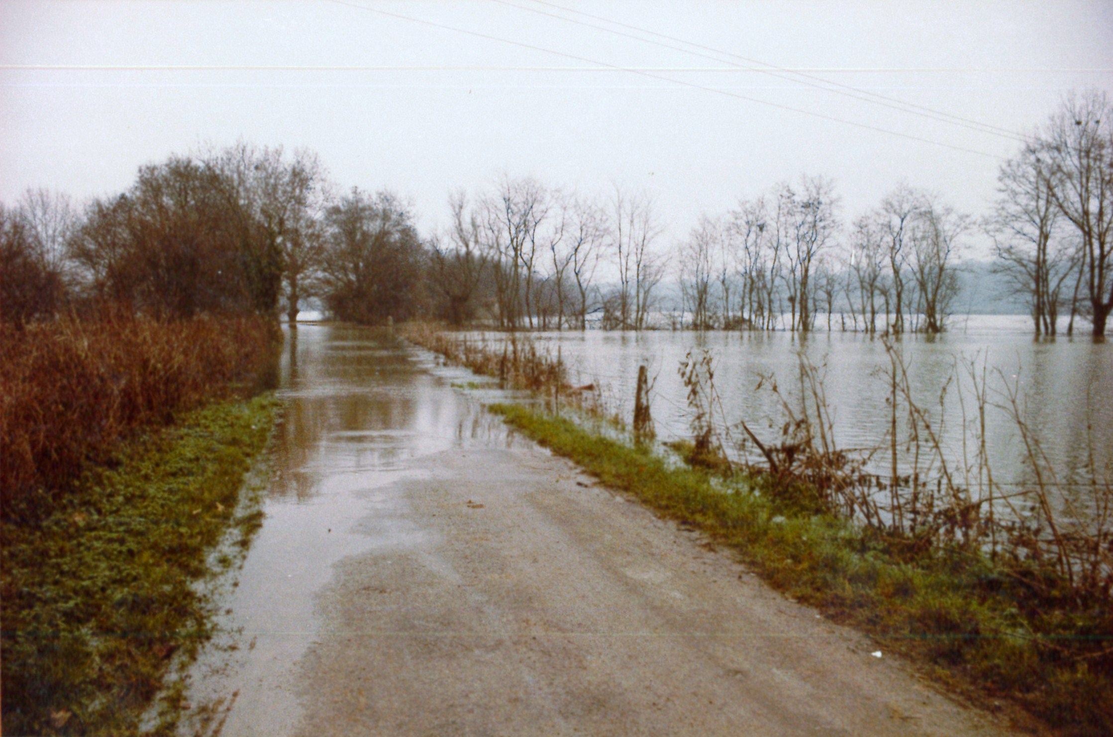 Crue de la Saône en 1981 à Villefranche-sur-Saône