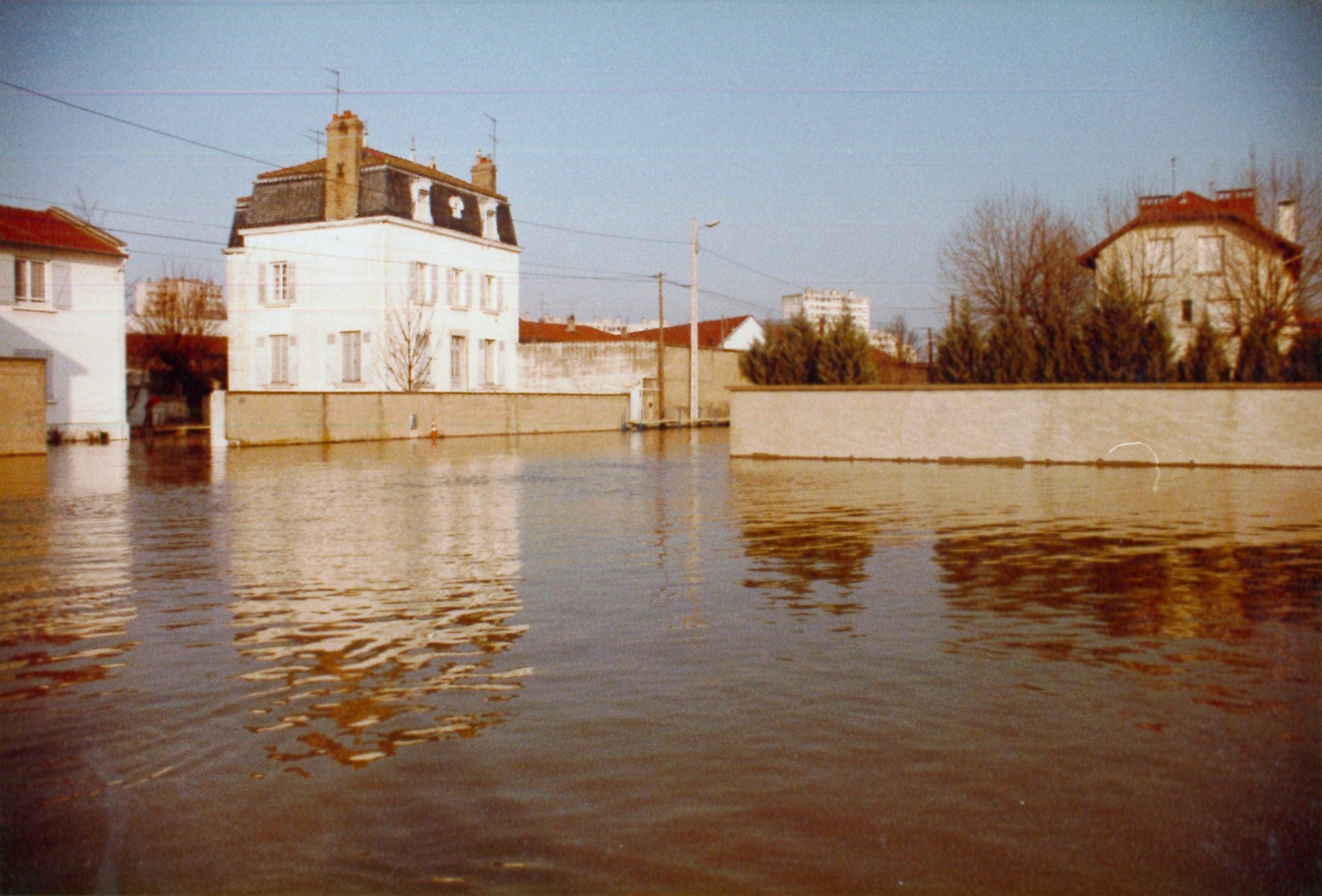 Crue de la Saône en 1982 à Mâcon