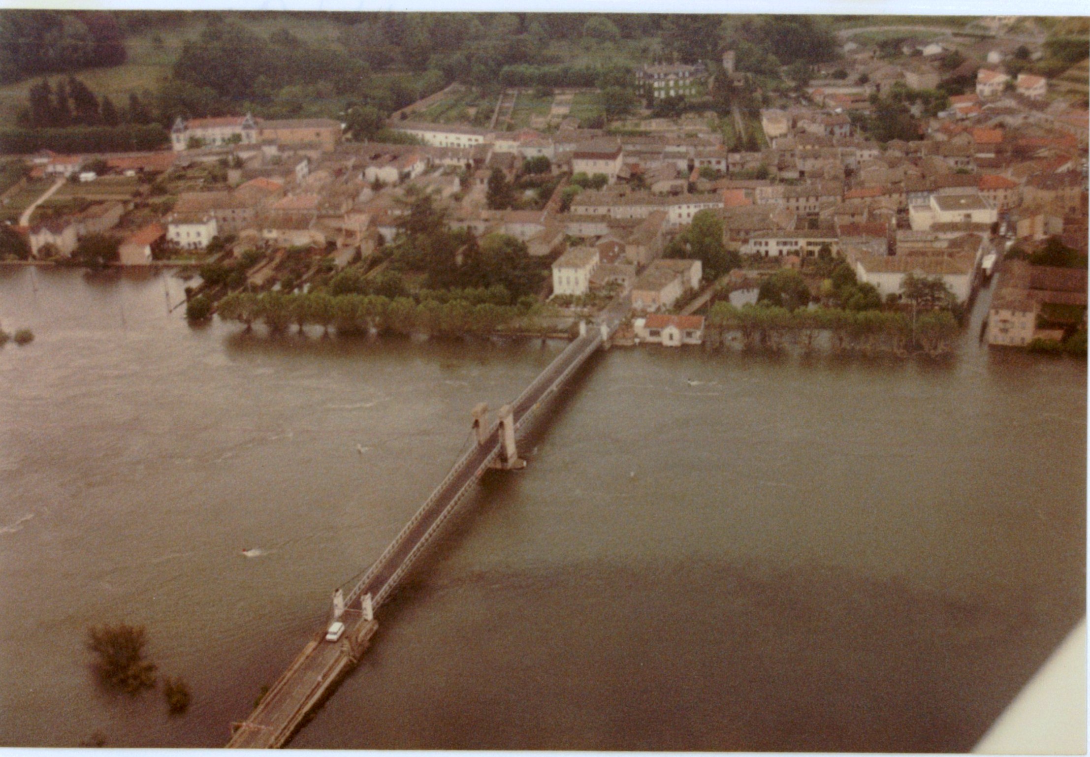 Crue de la Saône en 1983 à St Georges-de-Reneins